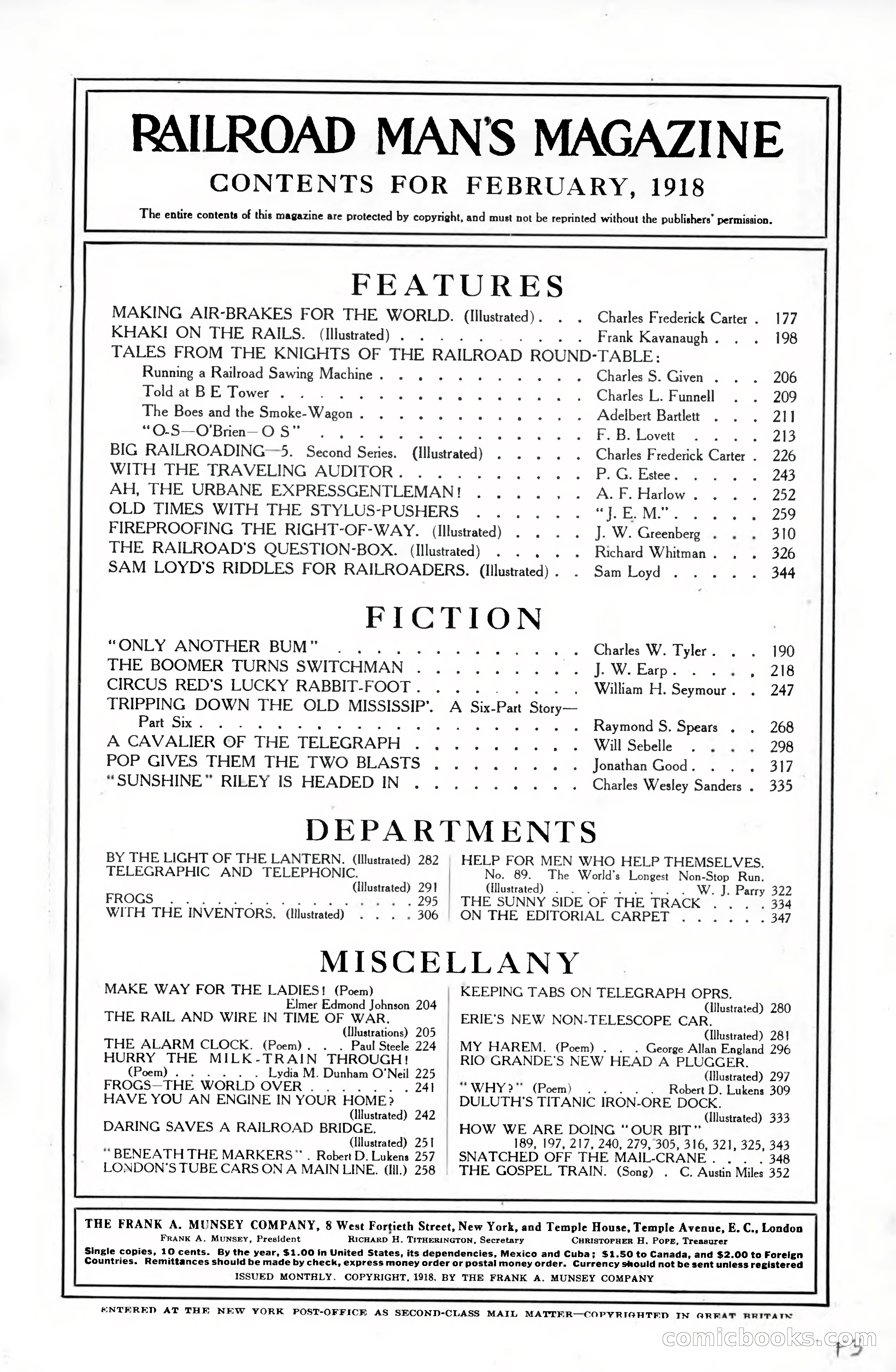 Railroad Man's Magazine, February 1918 — page 5 of 205