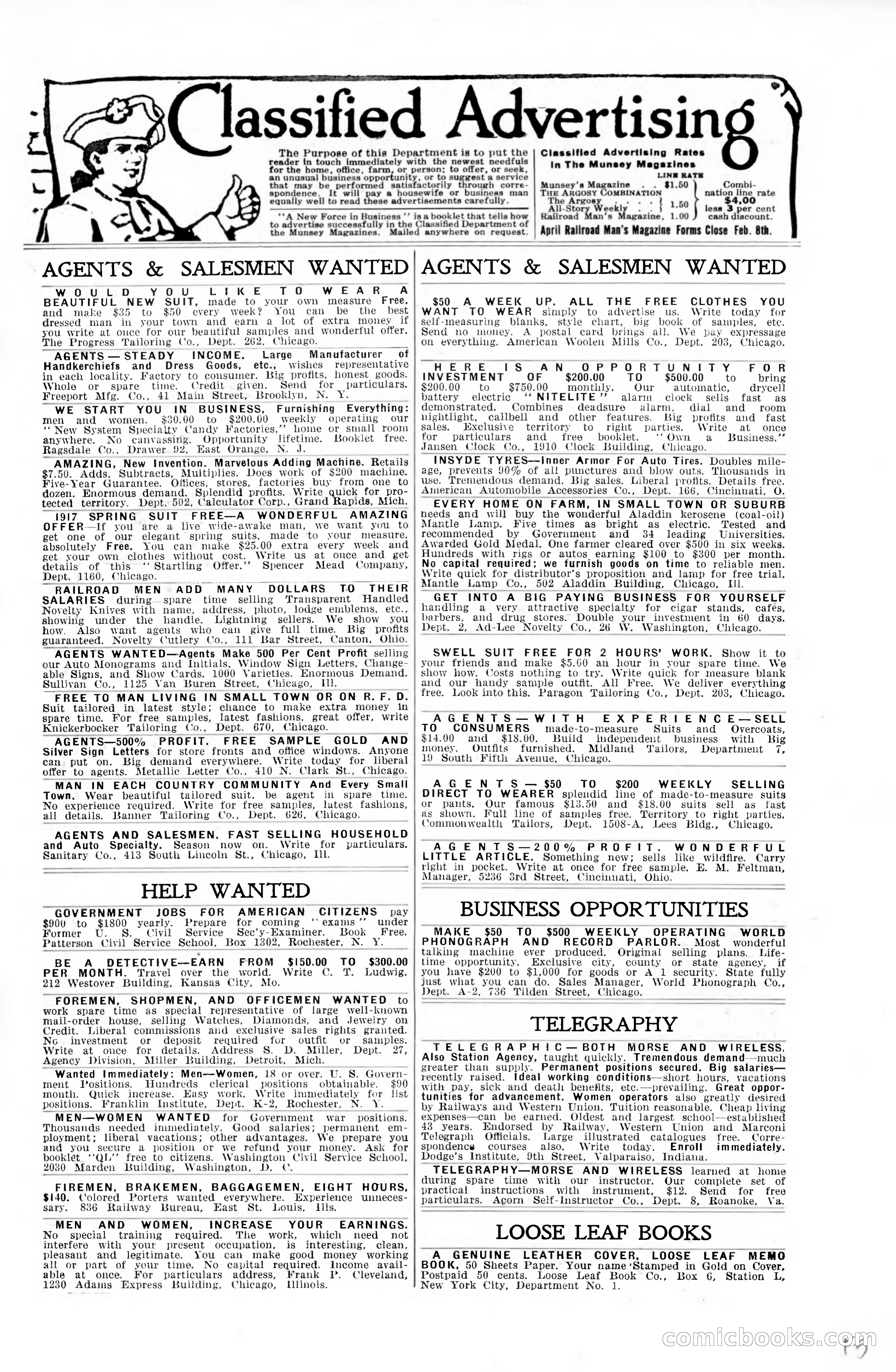 Railroad Man's Magazine, February 1918 — page 7 of 205