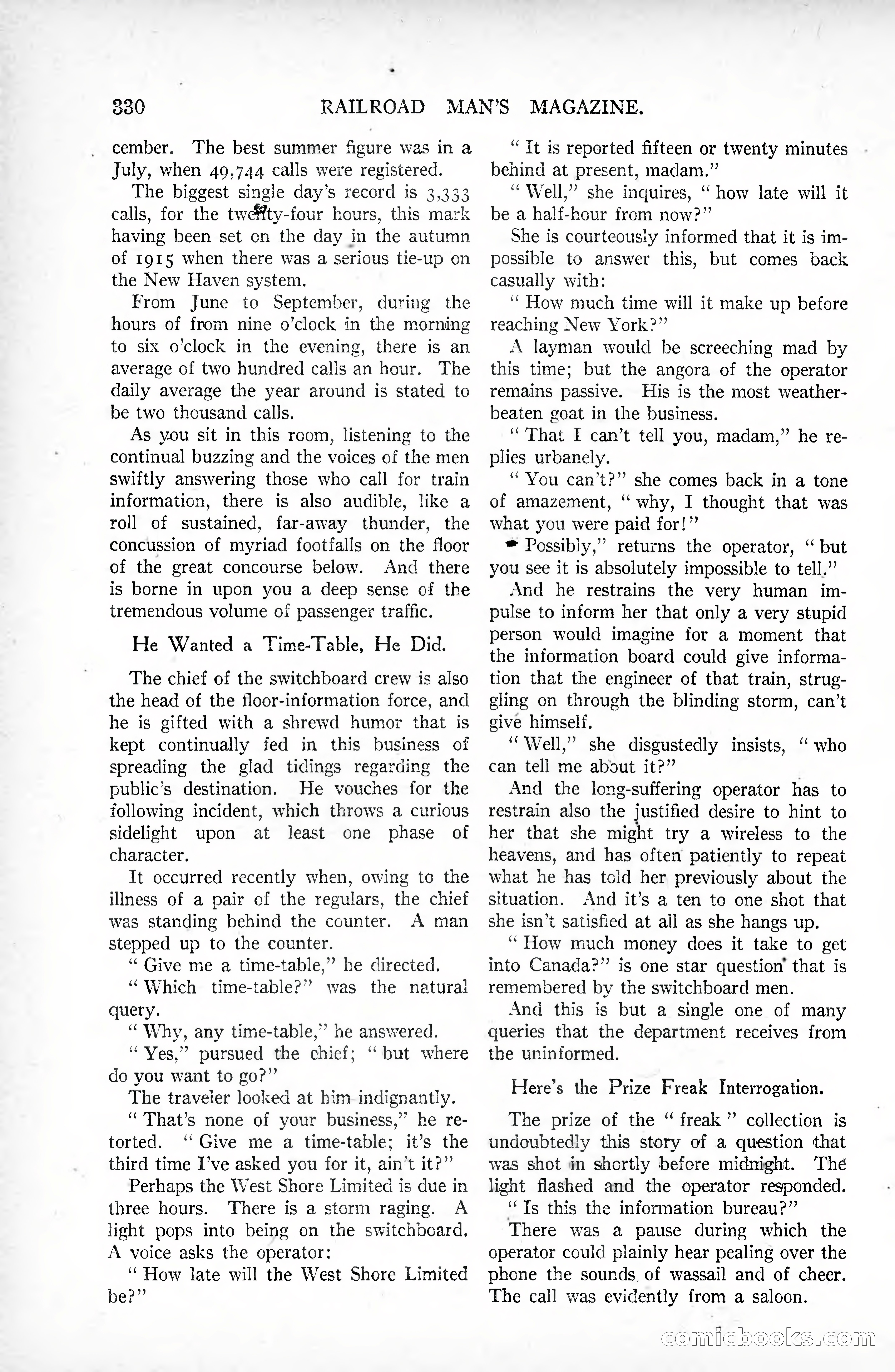 Railroad Man's Magazine, February 1918 — page 168 of 205
