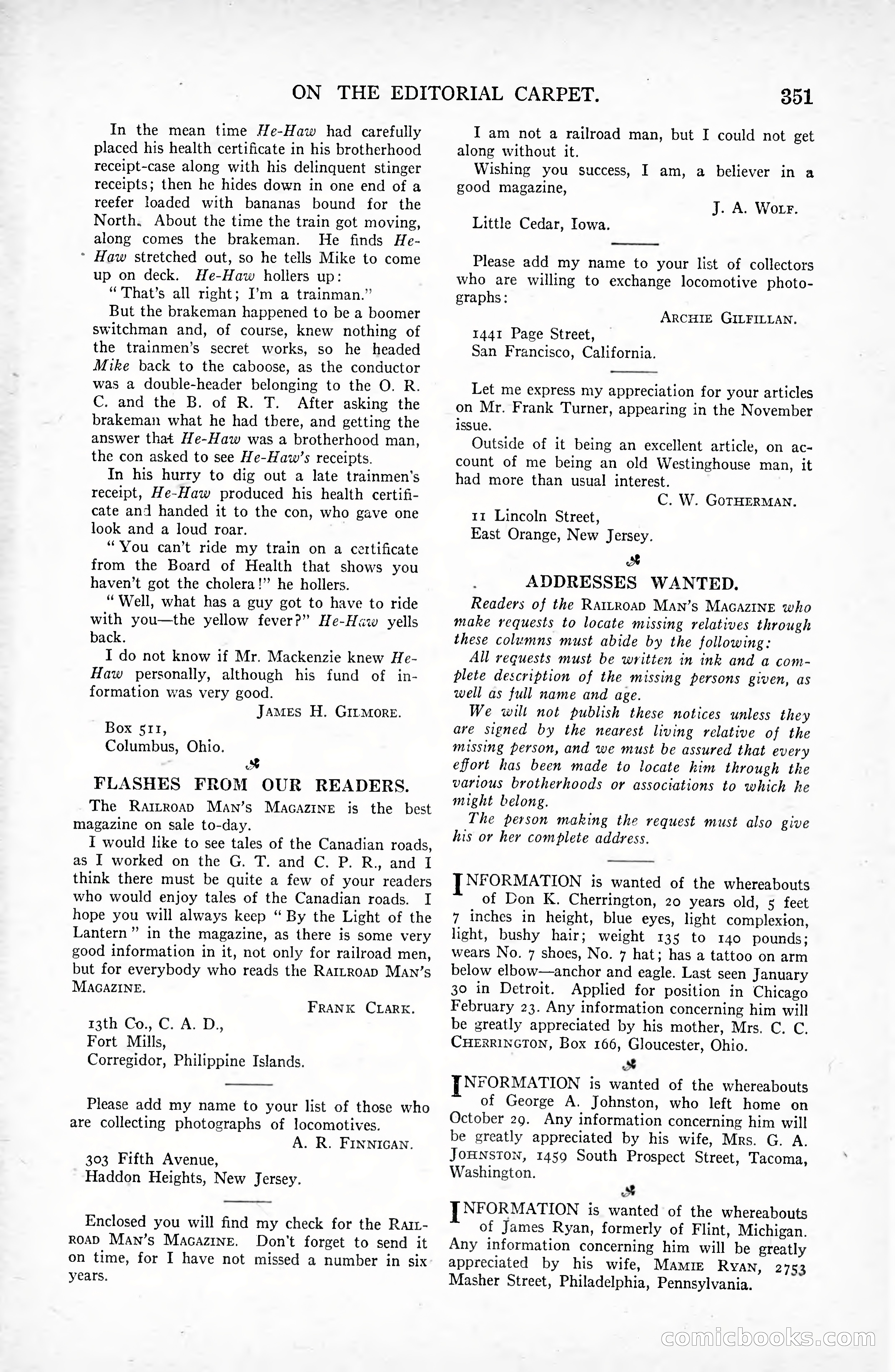 Railroad Man's Magazine, February 1918 — page 189 of 205