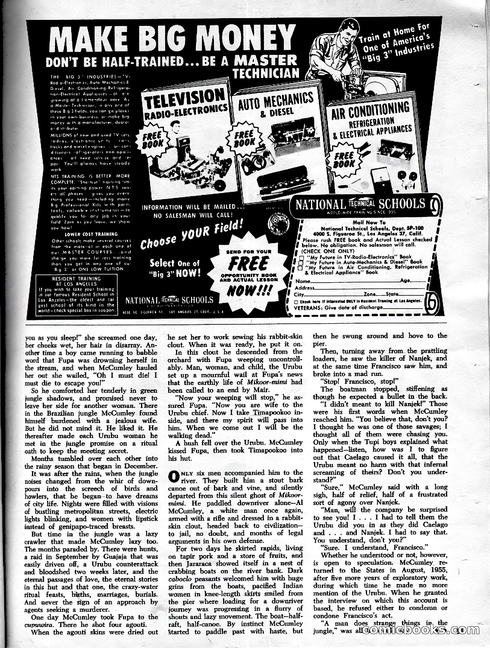 Real Adventure, January 1961 — page 56 of 91
