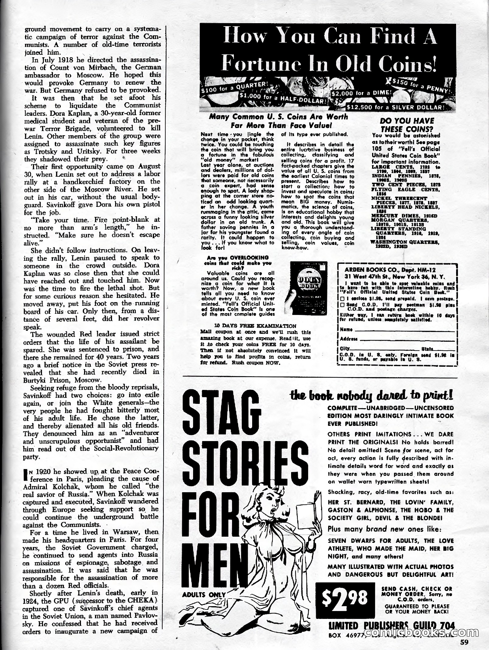 Real Adventure, January 1961 — page 64 of 91