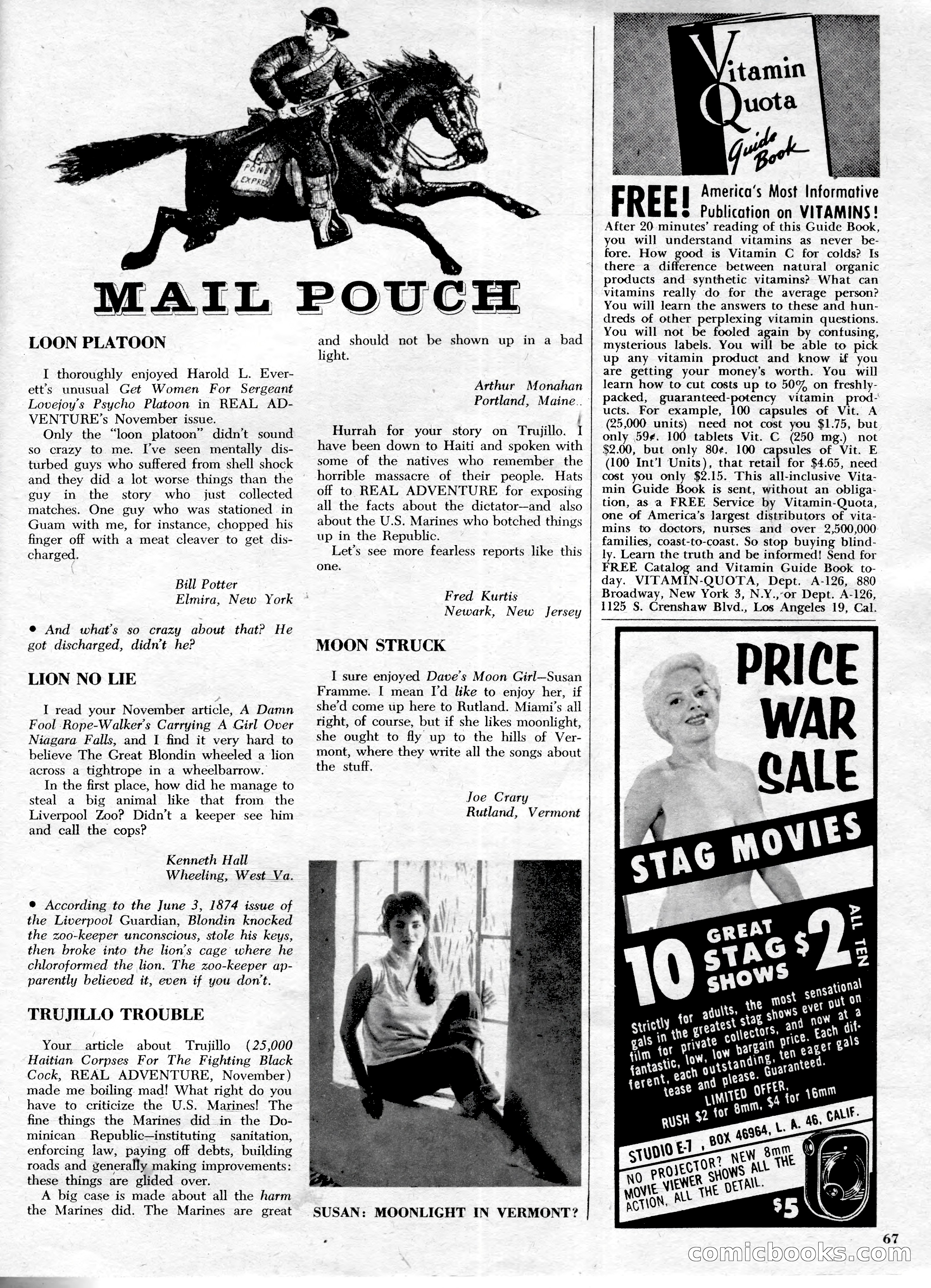Real Adventure, January 1961 — page 73 of 91