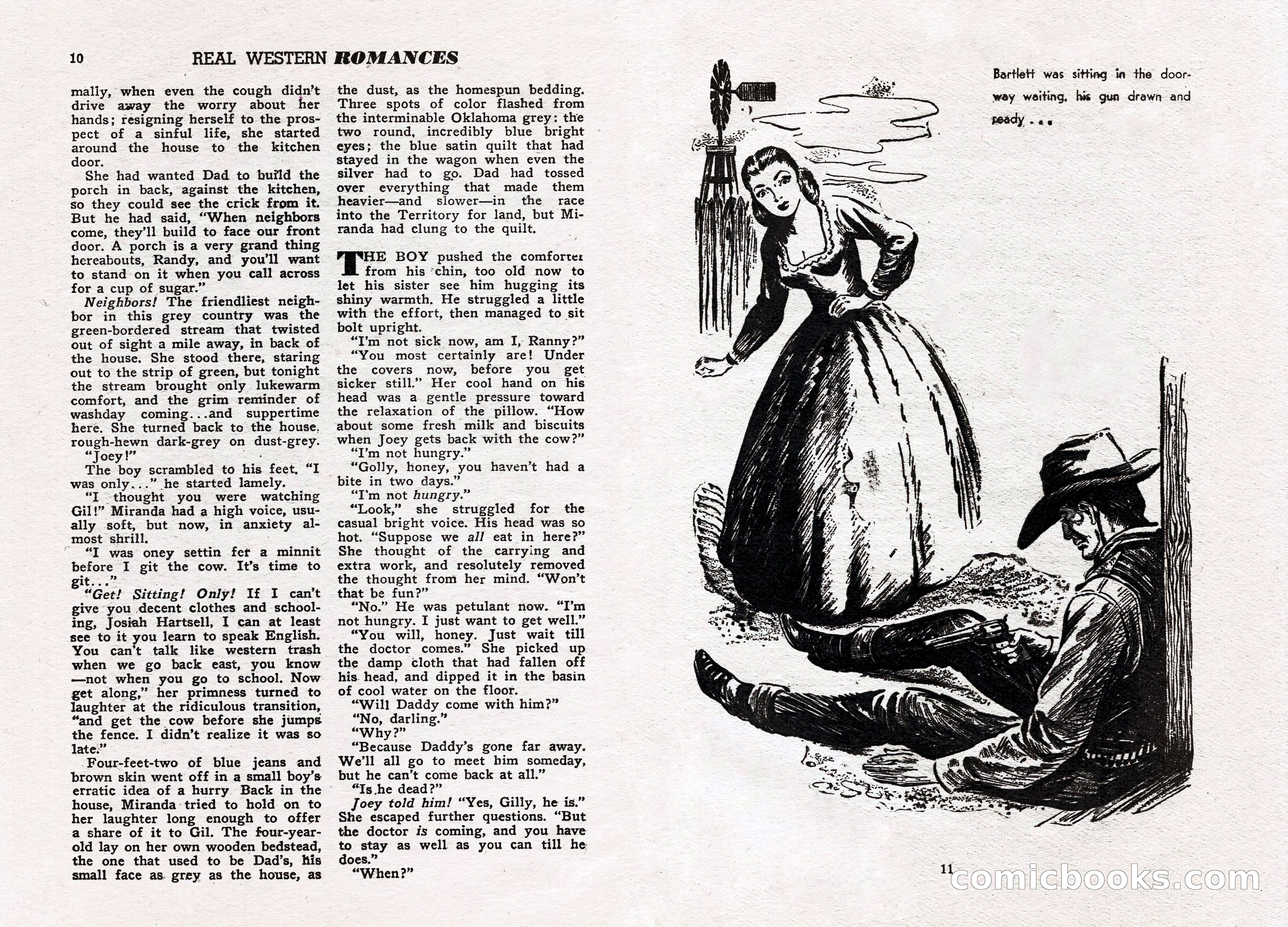 Real Western Romances, January 1950 — page 9 of 95