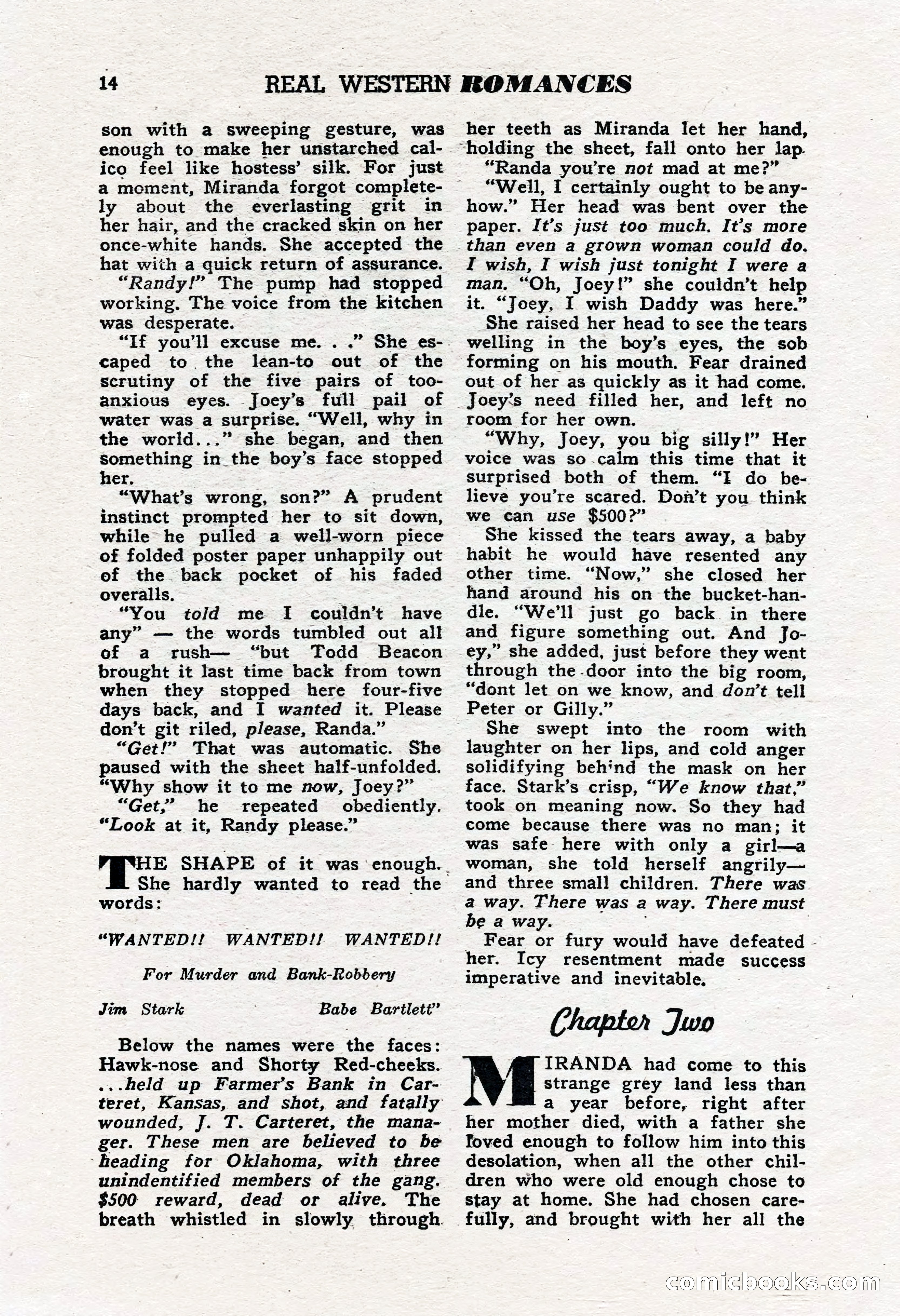 Real Western Romances, January 1950 — page 12 of 95