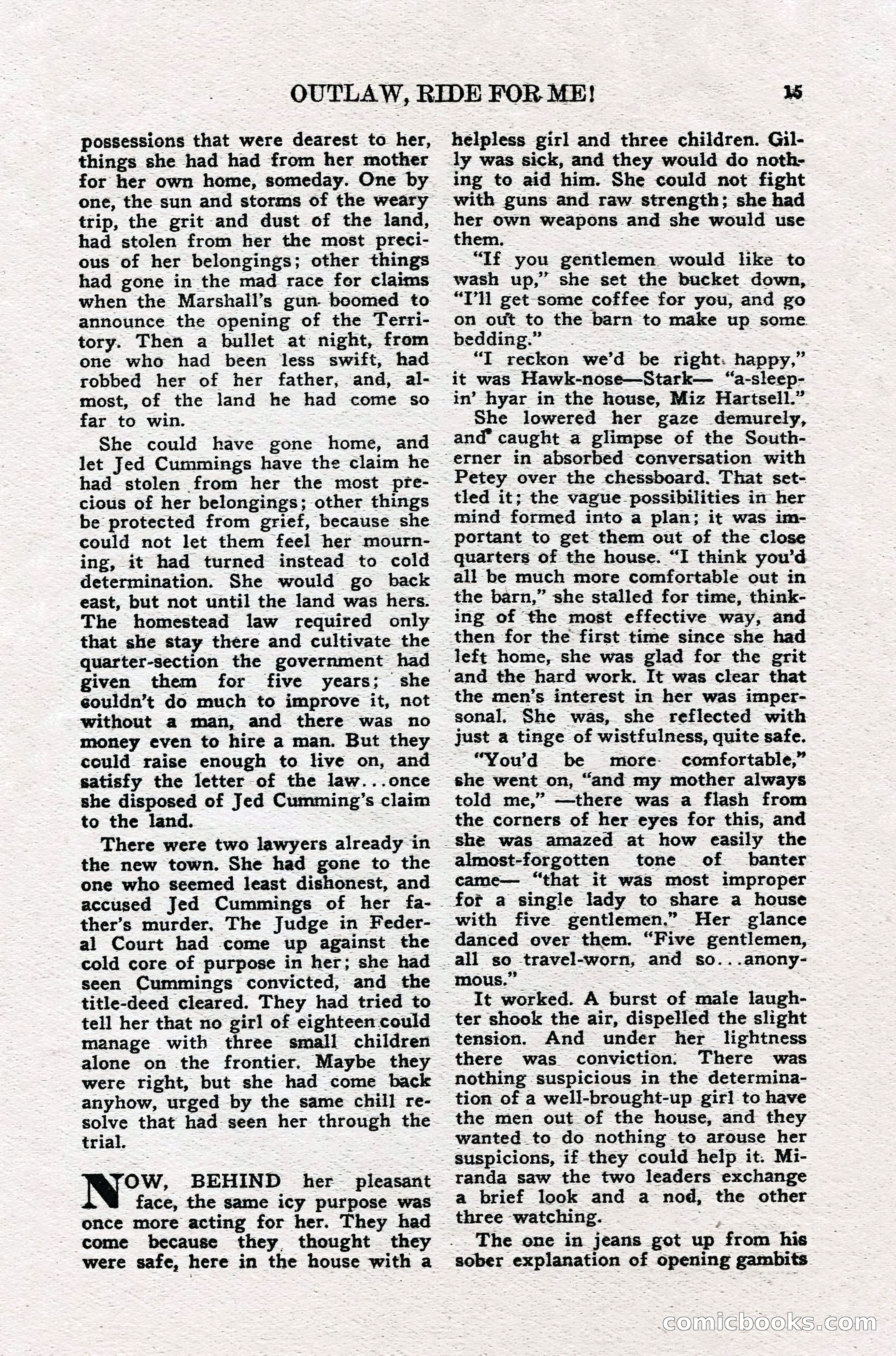 Real Western Romances, January 1950 — page 13 of 95