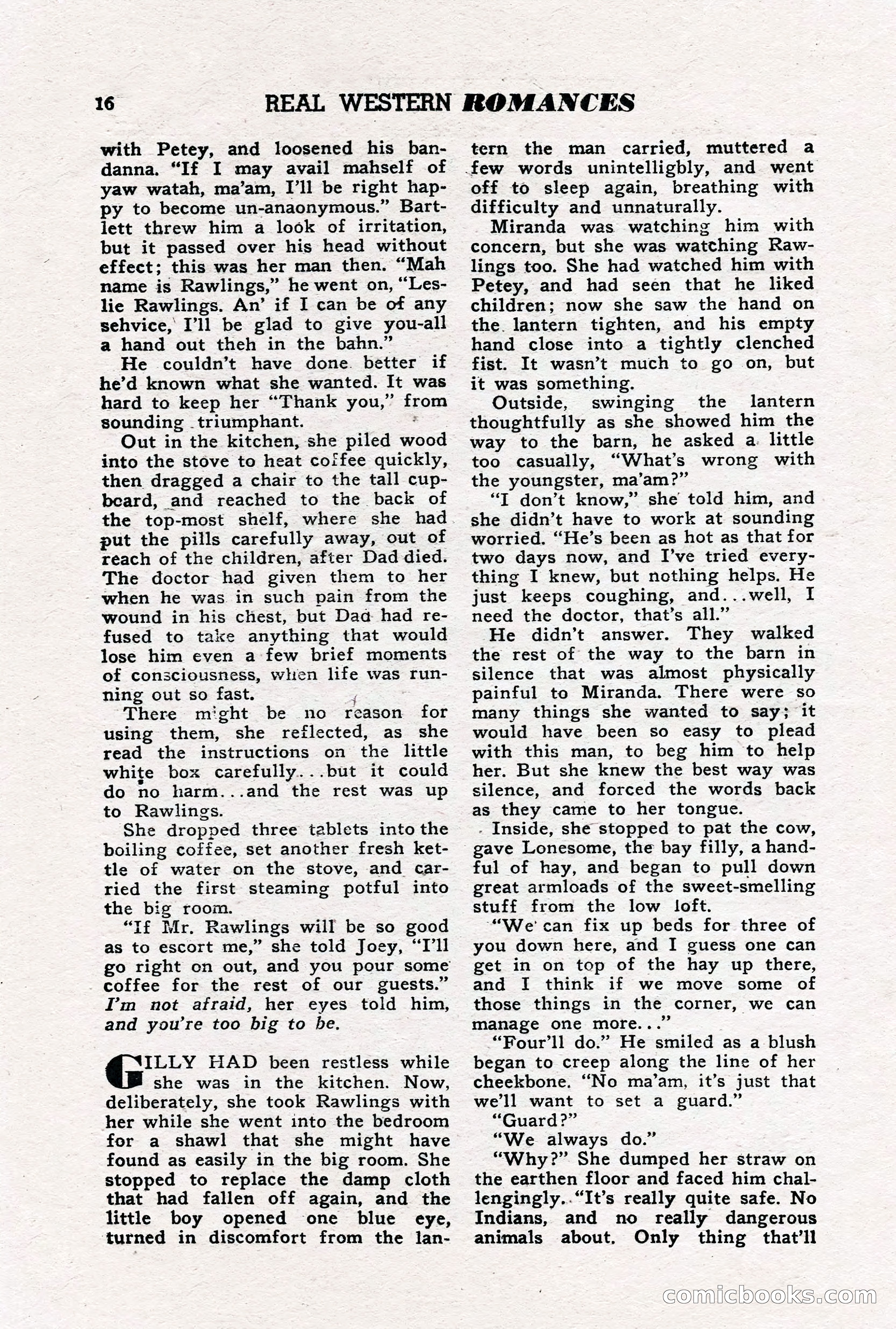 Real Western Romances, January 1950 — page 14 of 95