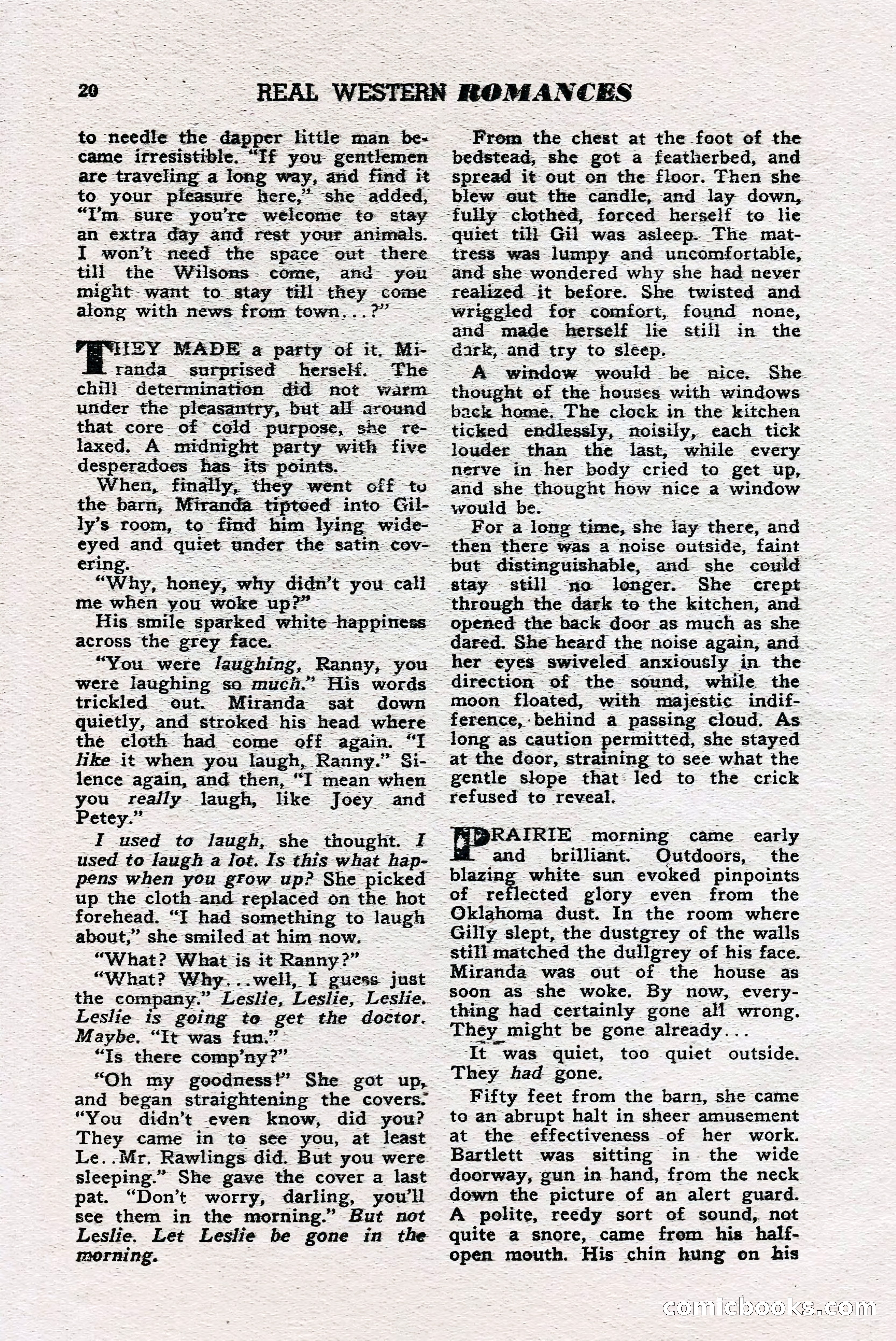 Real Western Romances, January 1950 — page 18 of 95