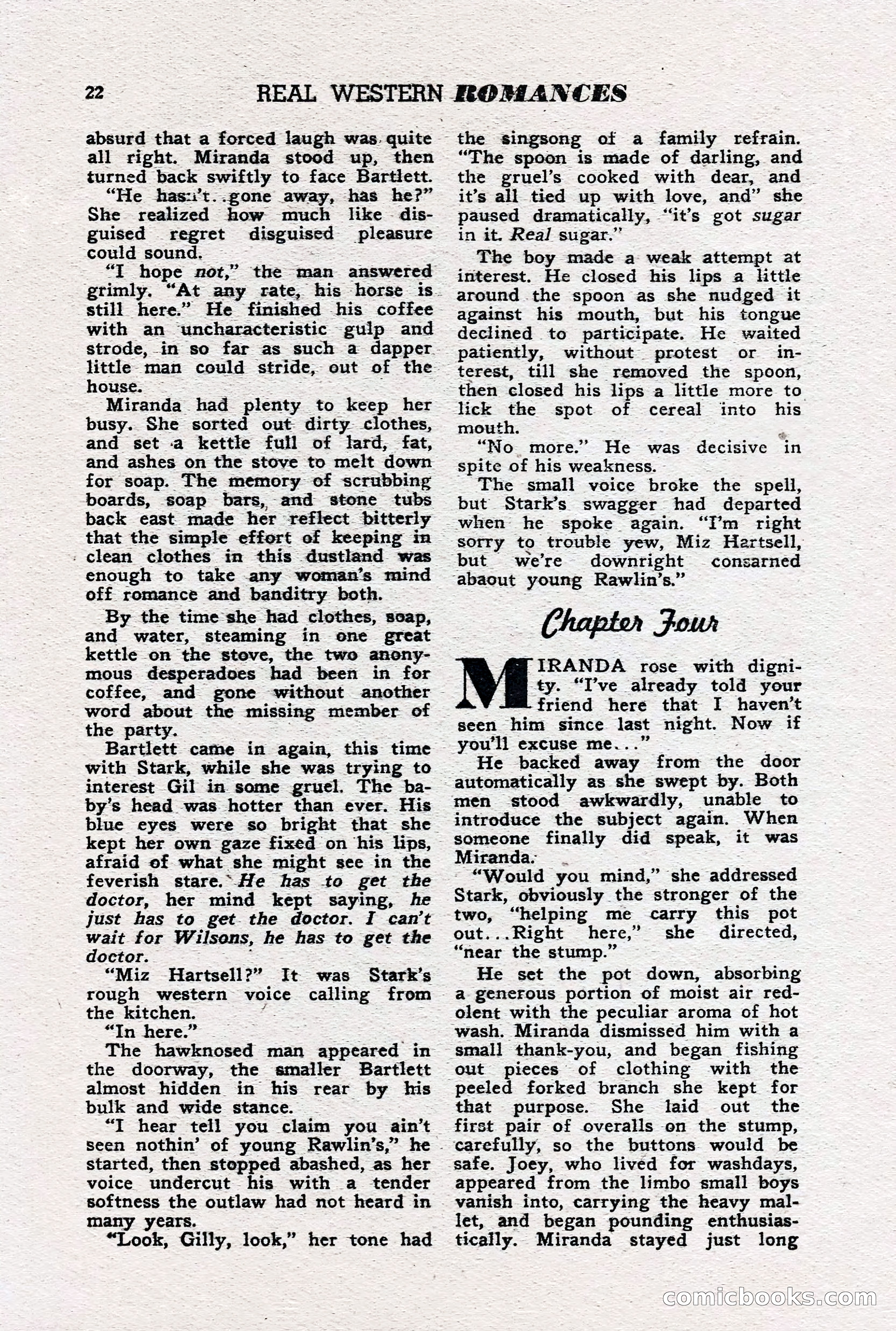 Real Western Romances, January 1950 — page 20 of 95