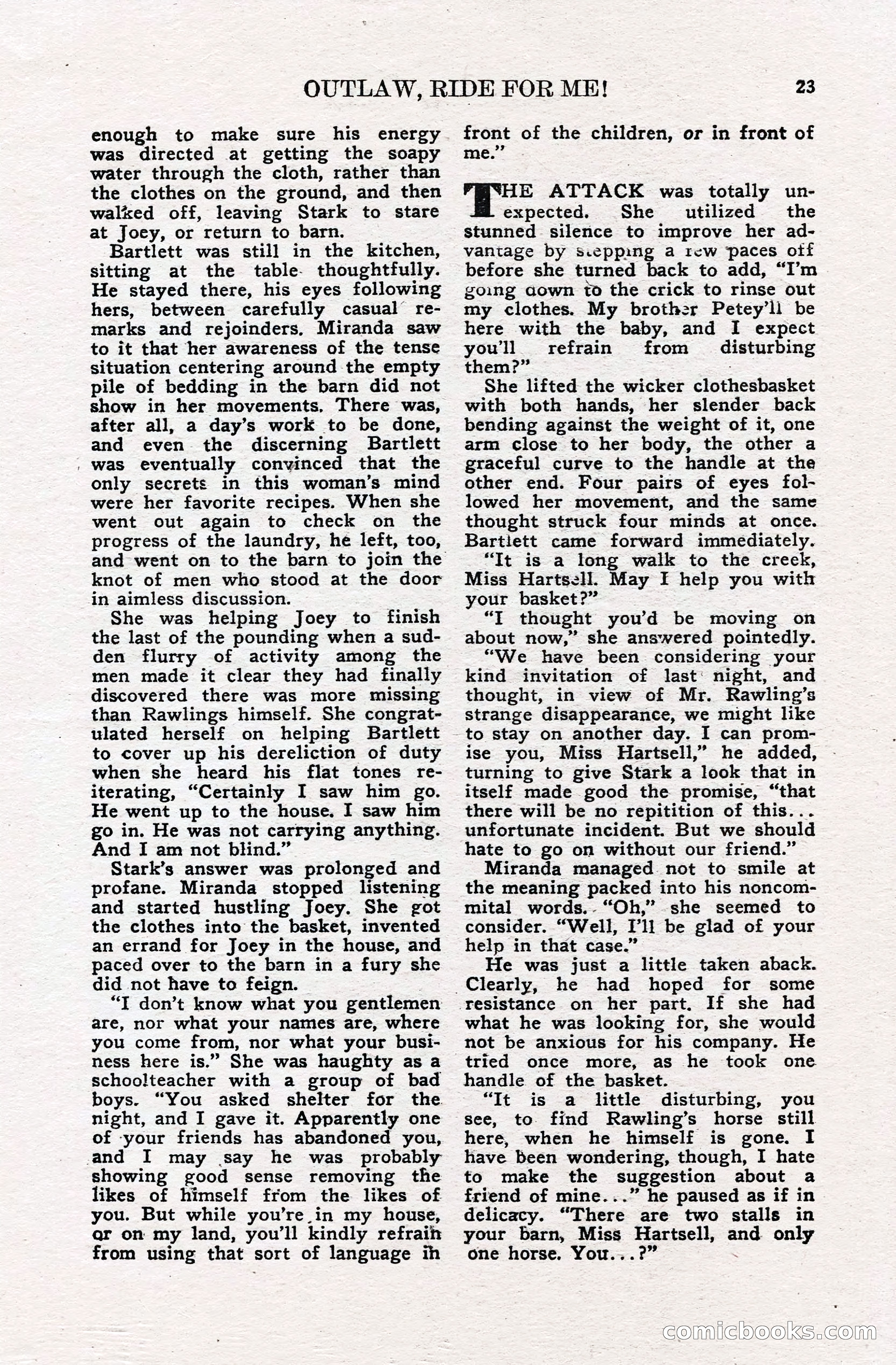 Real Western Romances, January 1950 — page 21 of 95