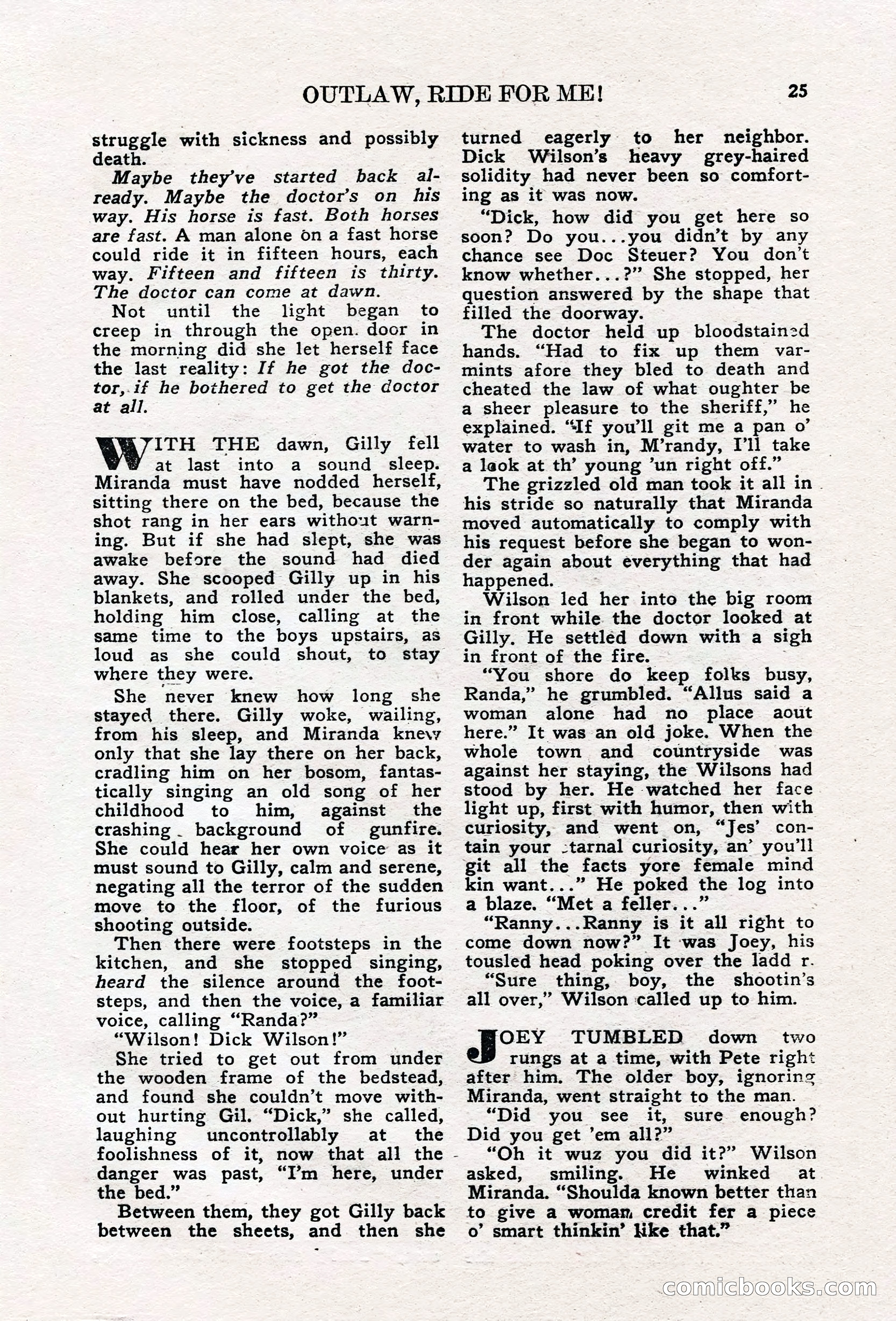Real Western Romances, January 1950 — page 23 of 95
