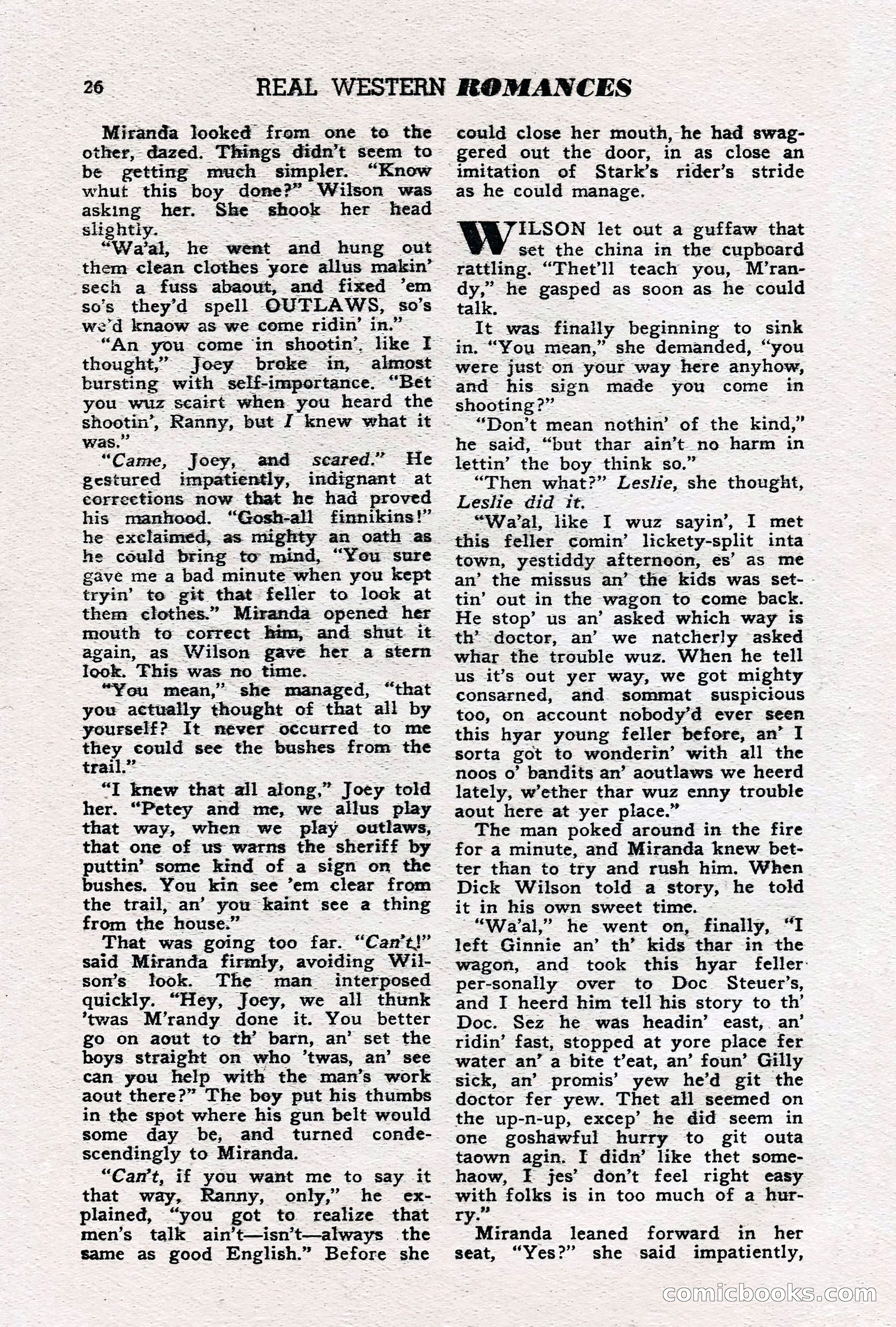 Real Western Romances, January 1950 — page 24 of 95