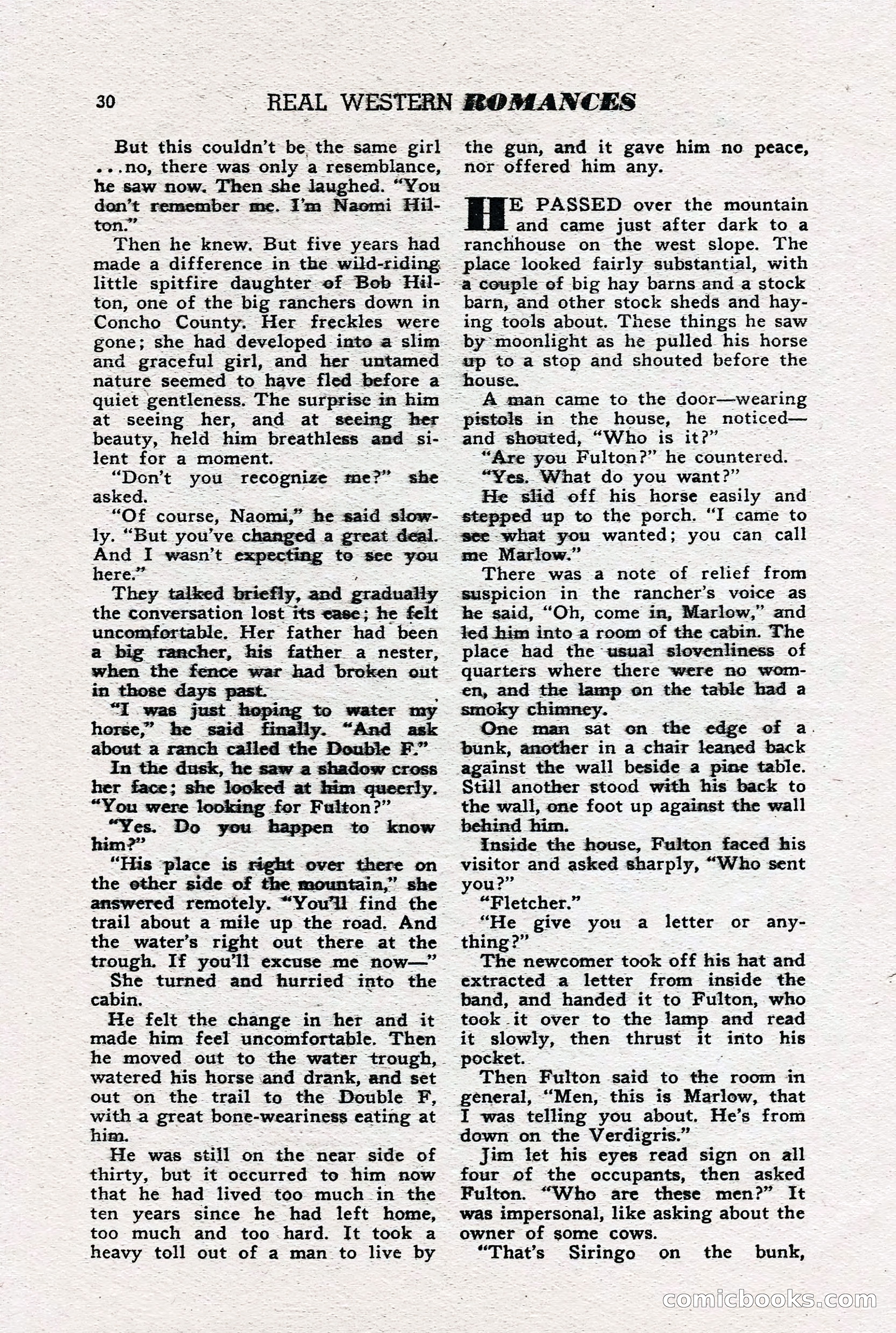 Real Western Romances, January 1950 — page 27 of 95