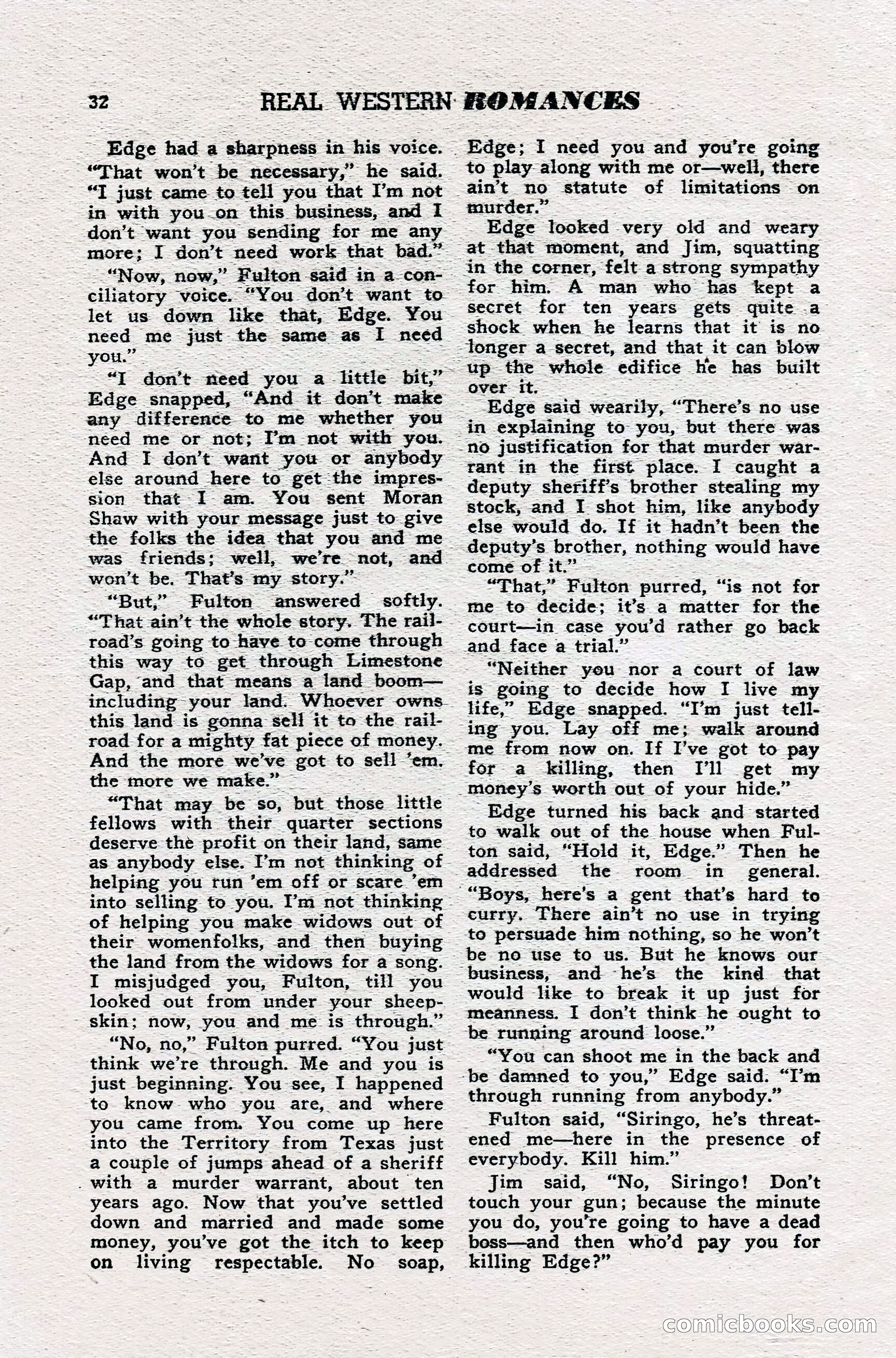 Real Western Romances, January 1950 — page 29 of 95