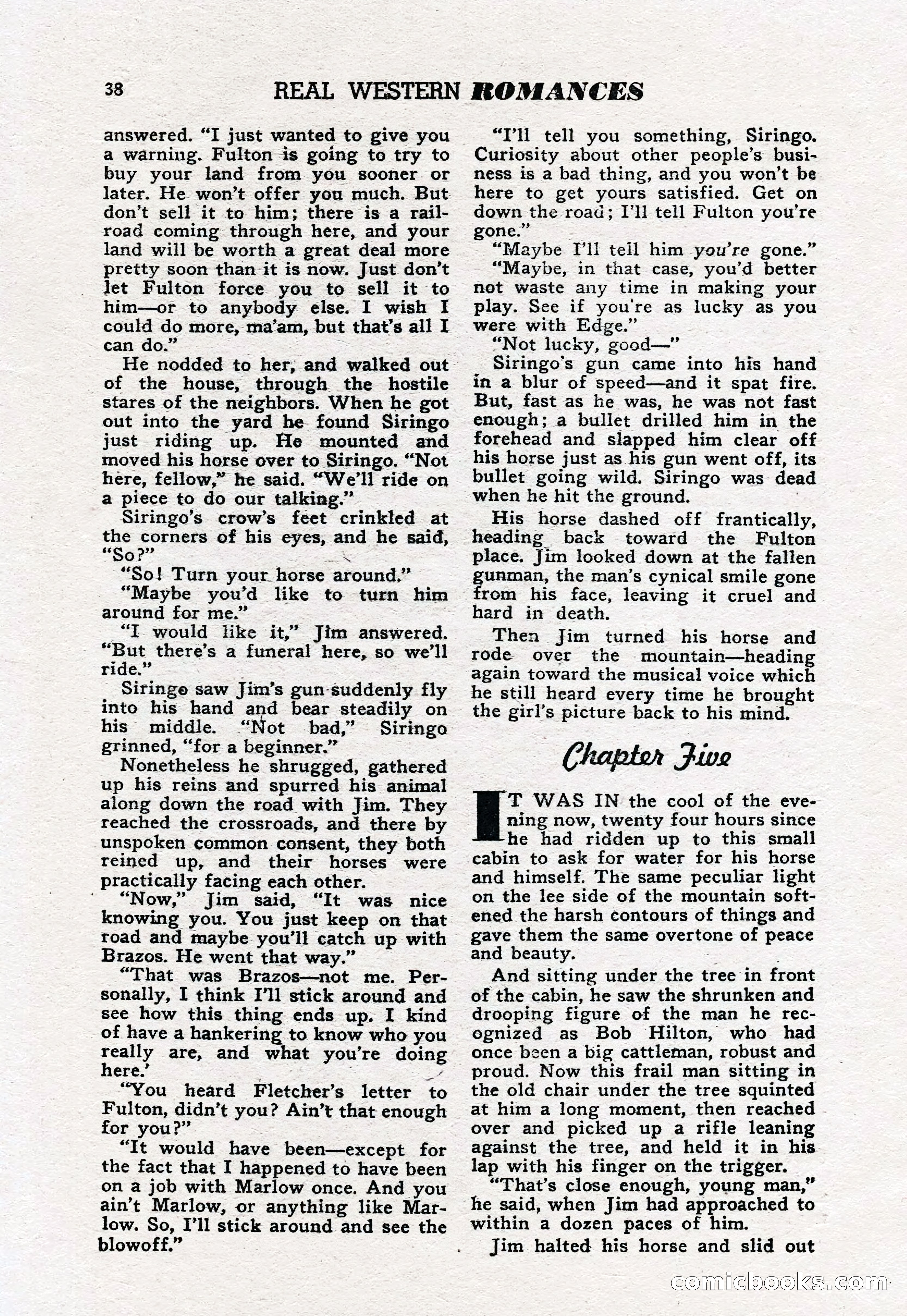 Real Western Romances, January 1950 — page 35 of 95
