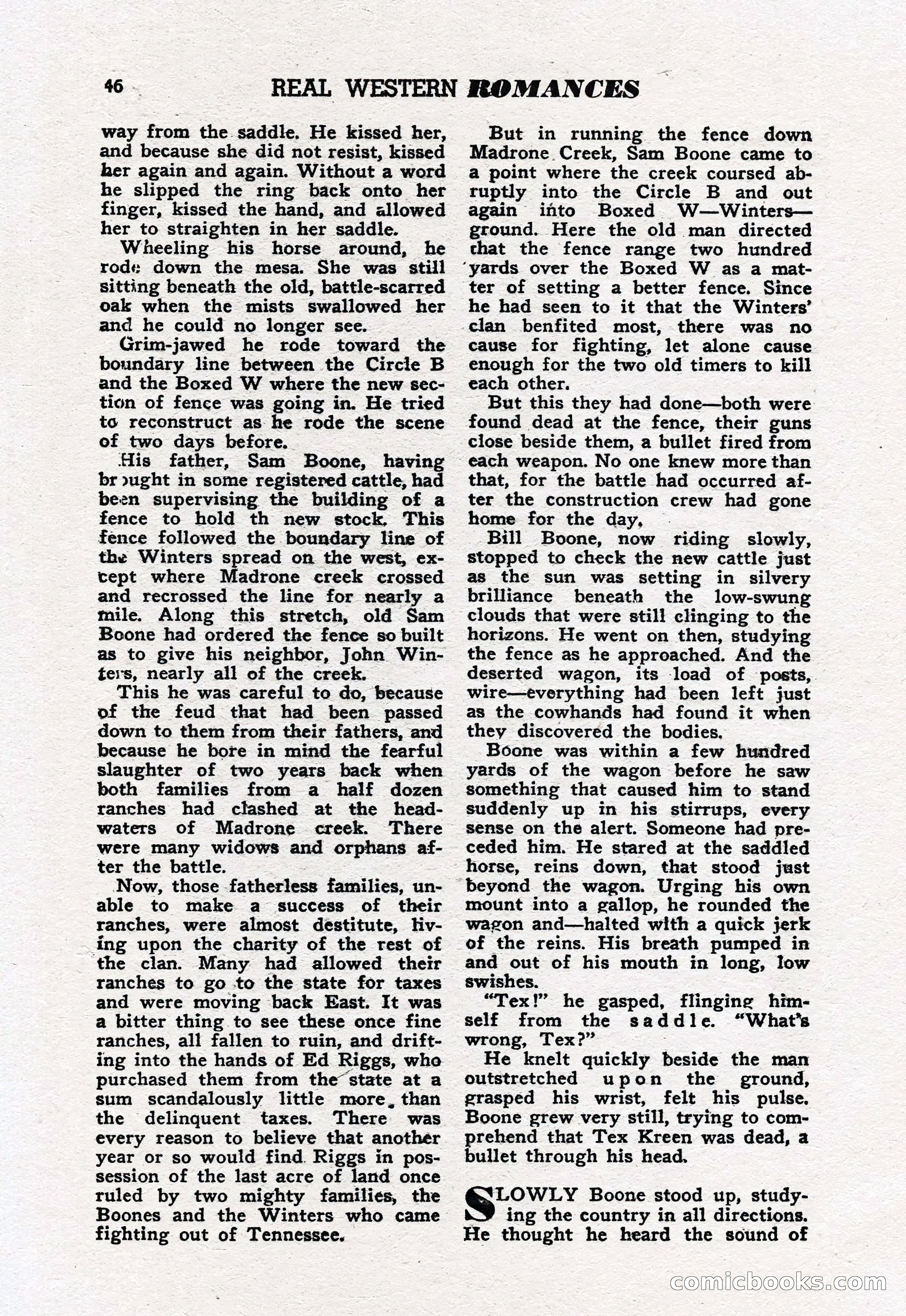 Real Western Romances, January 1950 — page 42 of 95