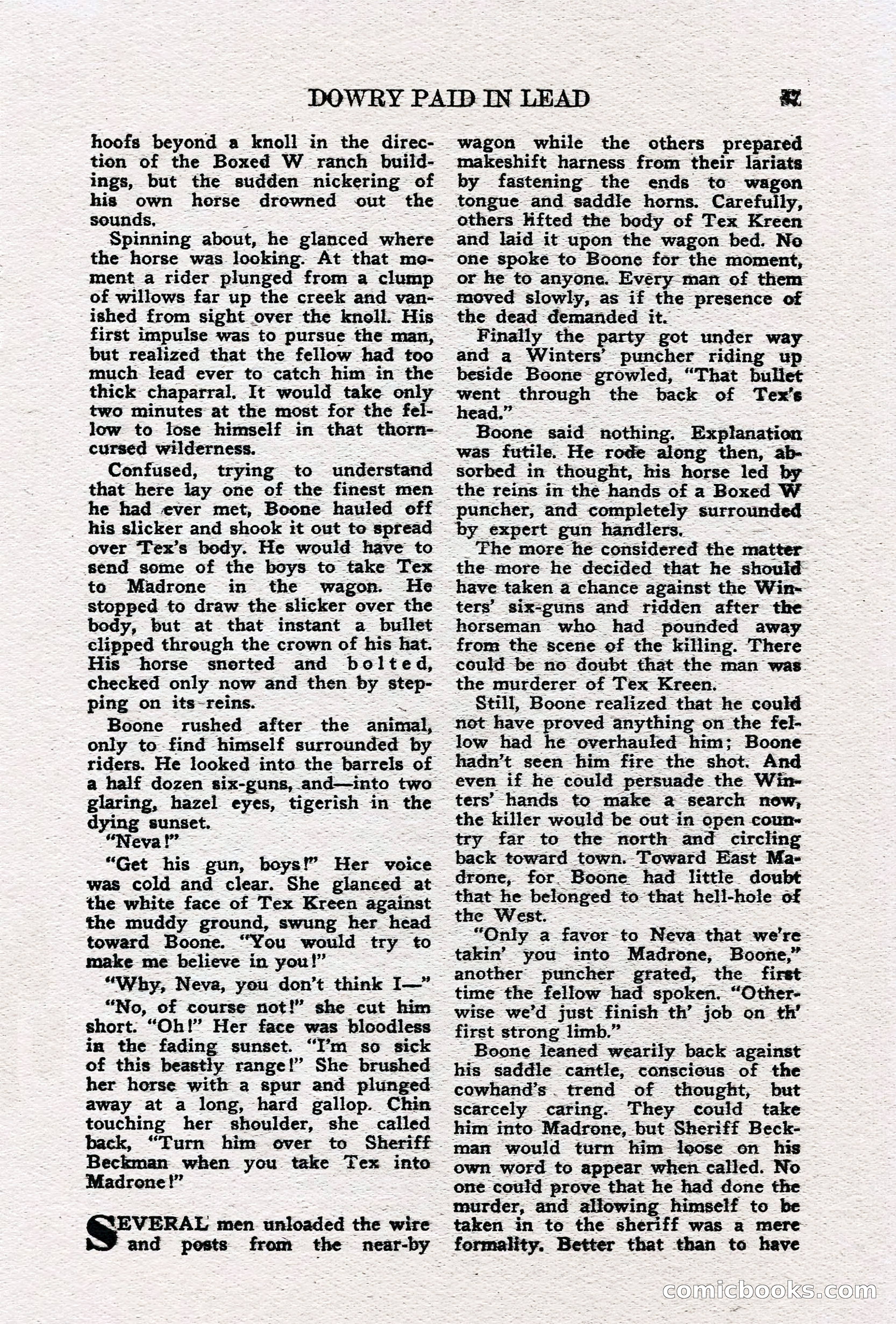Real Western Romances, January 1950 — page 43 of 95