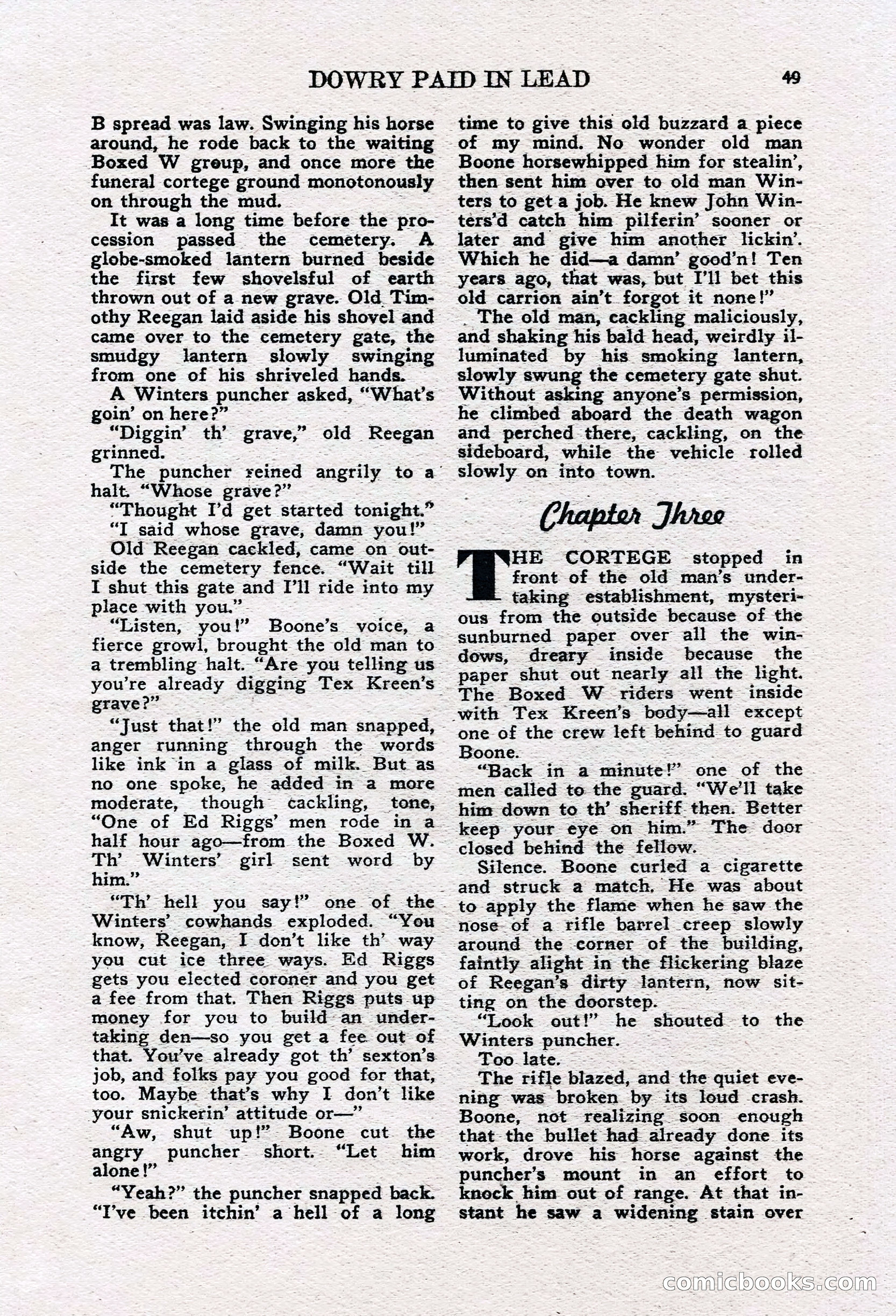 Real Western Romances, January 1950 — page 45 of 95