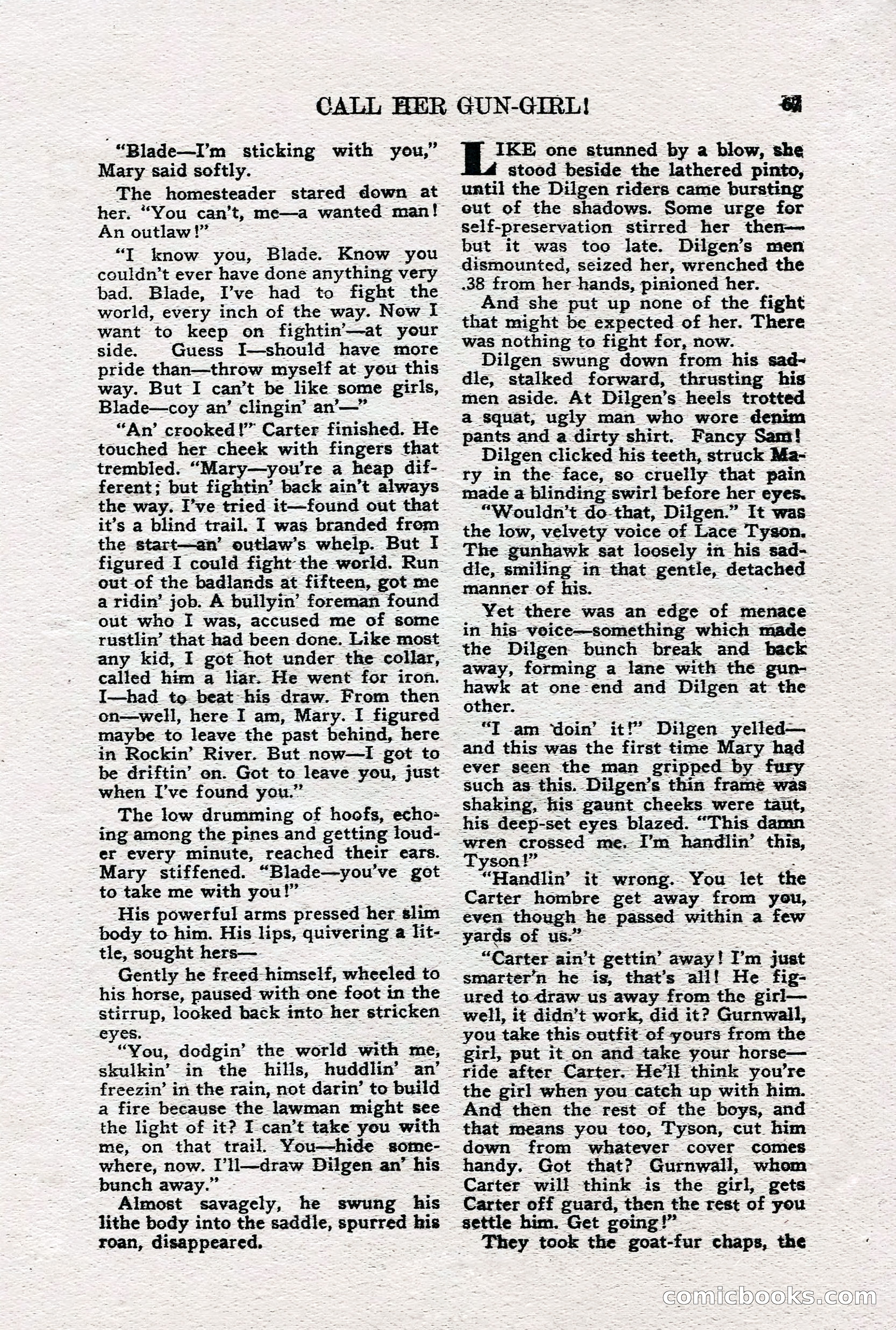 Real Western Romances, January 1950 — page 62 of 95