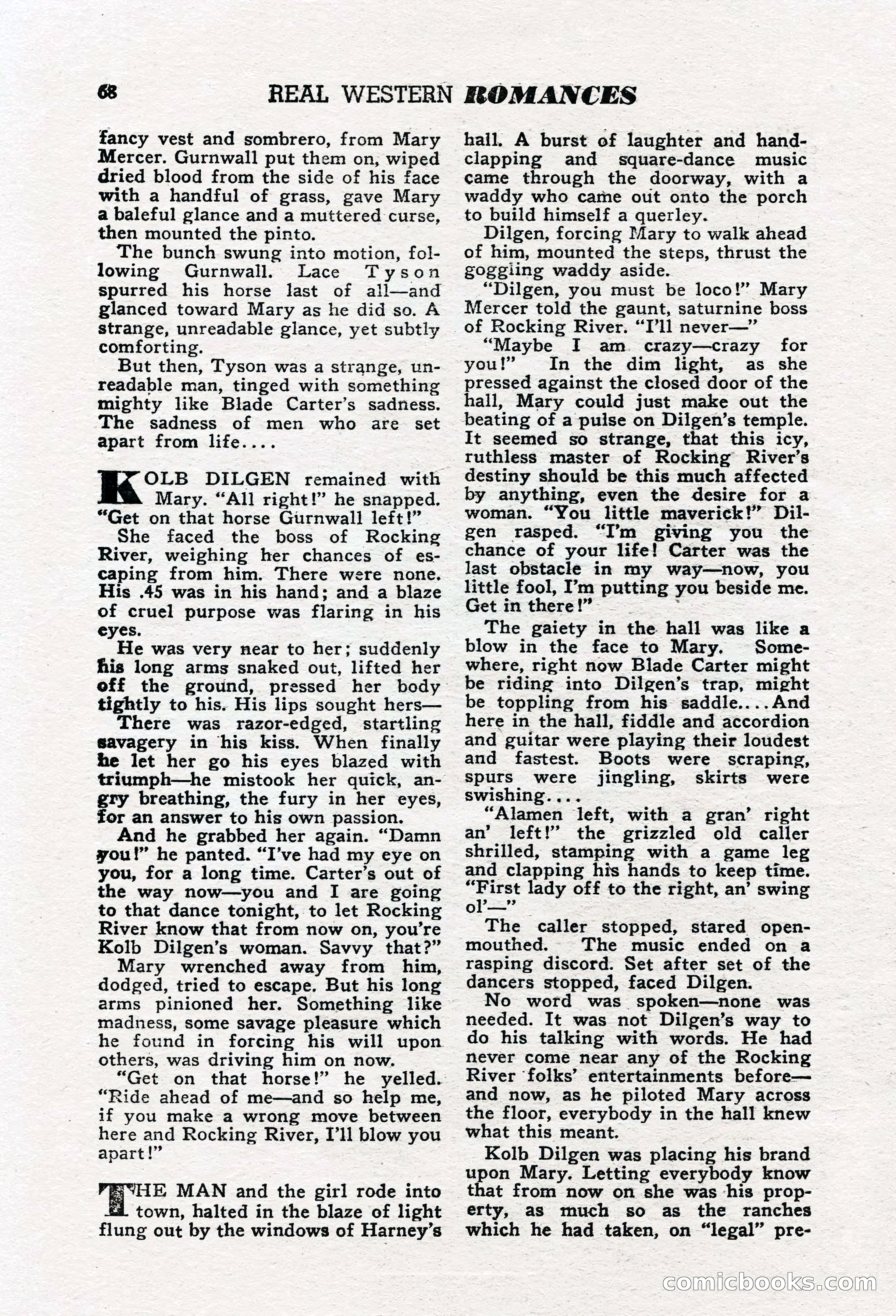 Real Western Romances, January 1950 — page 63 of 95
