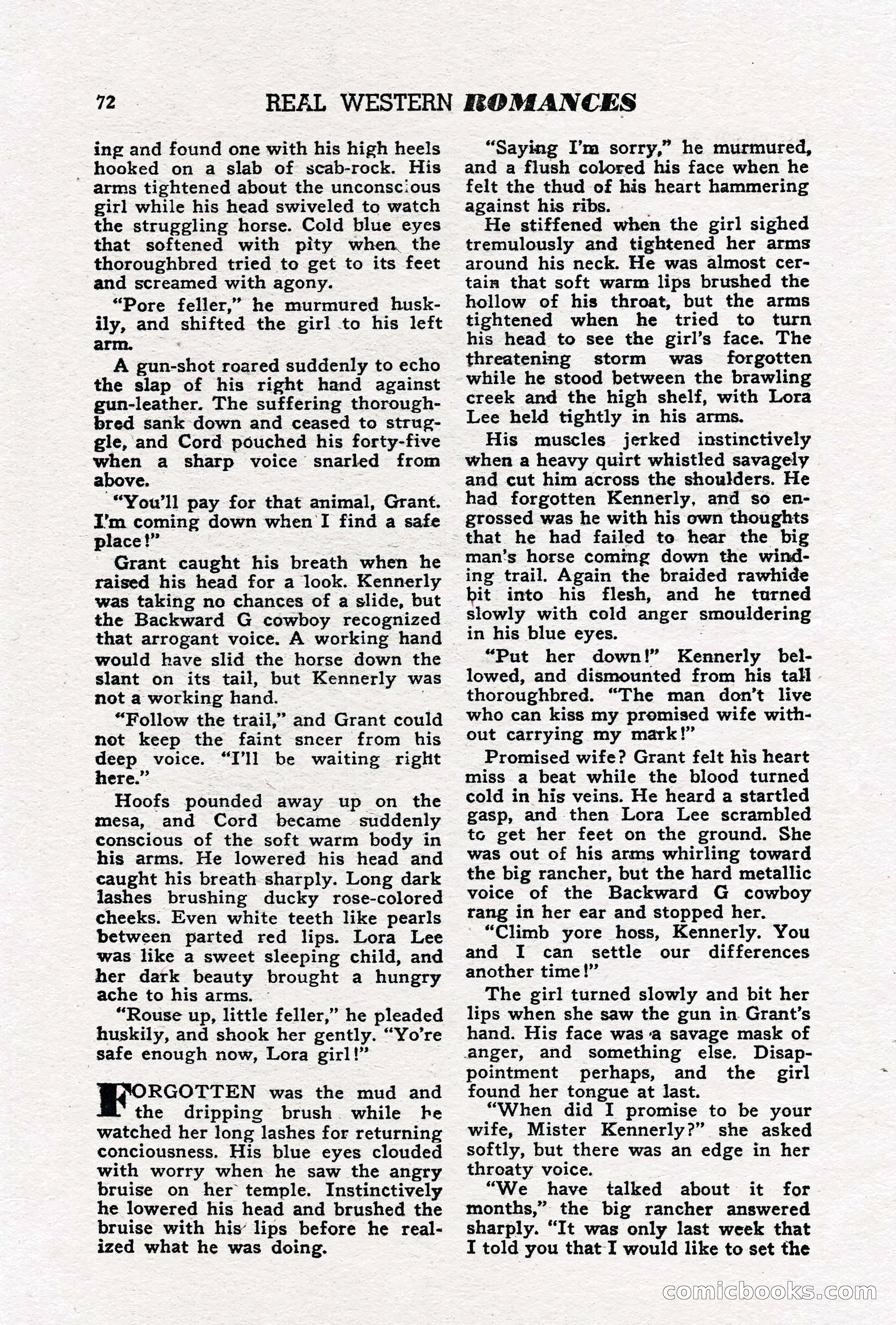 Real Western Romances, January 1950 — page 66 of 95