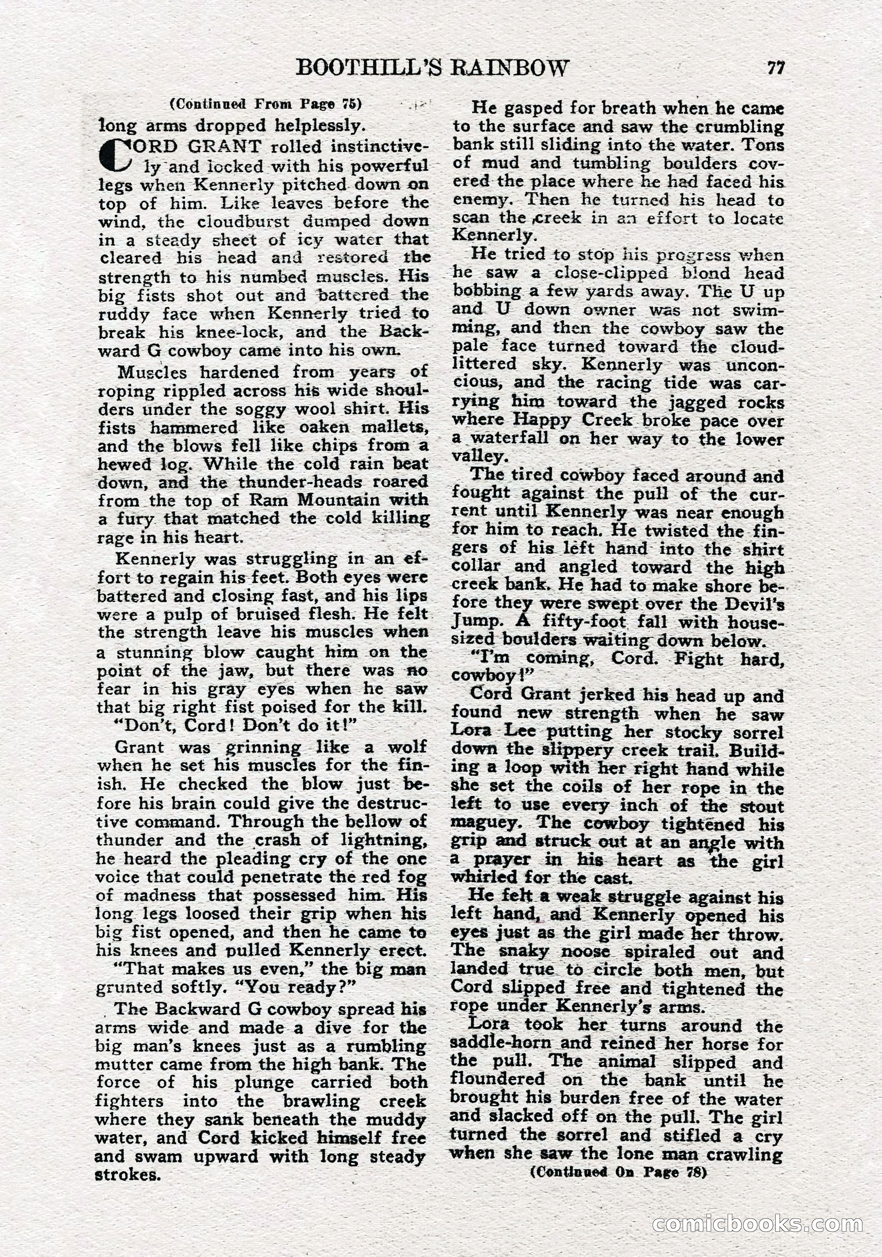Real Western Romances, January 1950 — page 71 of 95