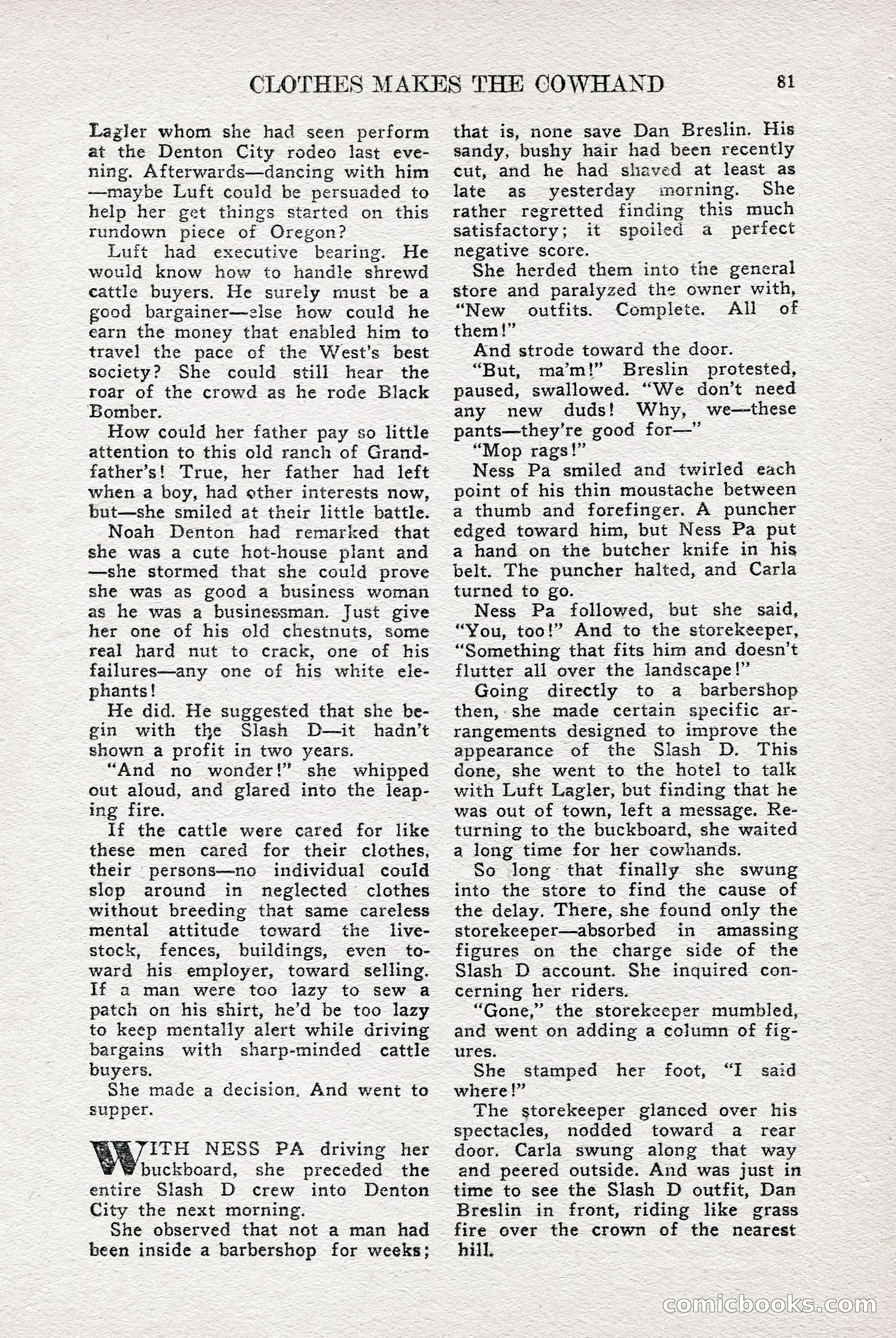 Real Western Romances, January 1950 — page 75 of 95