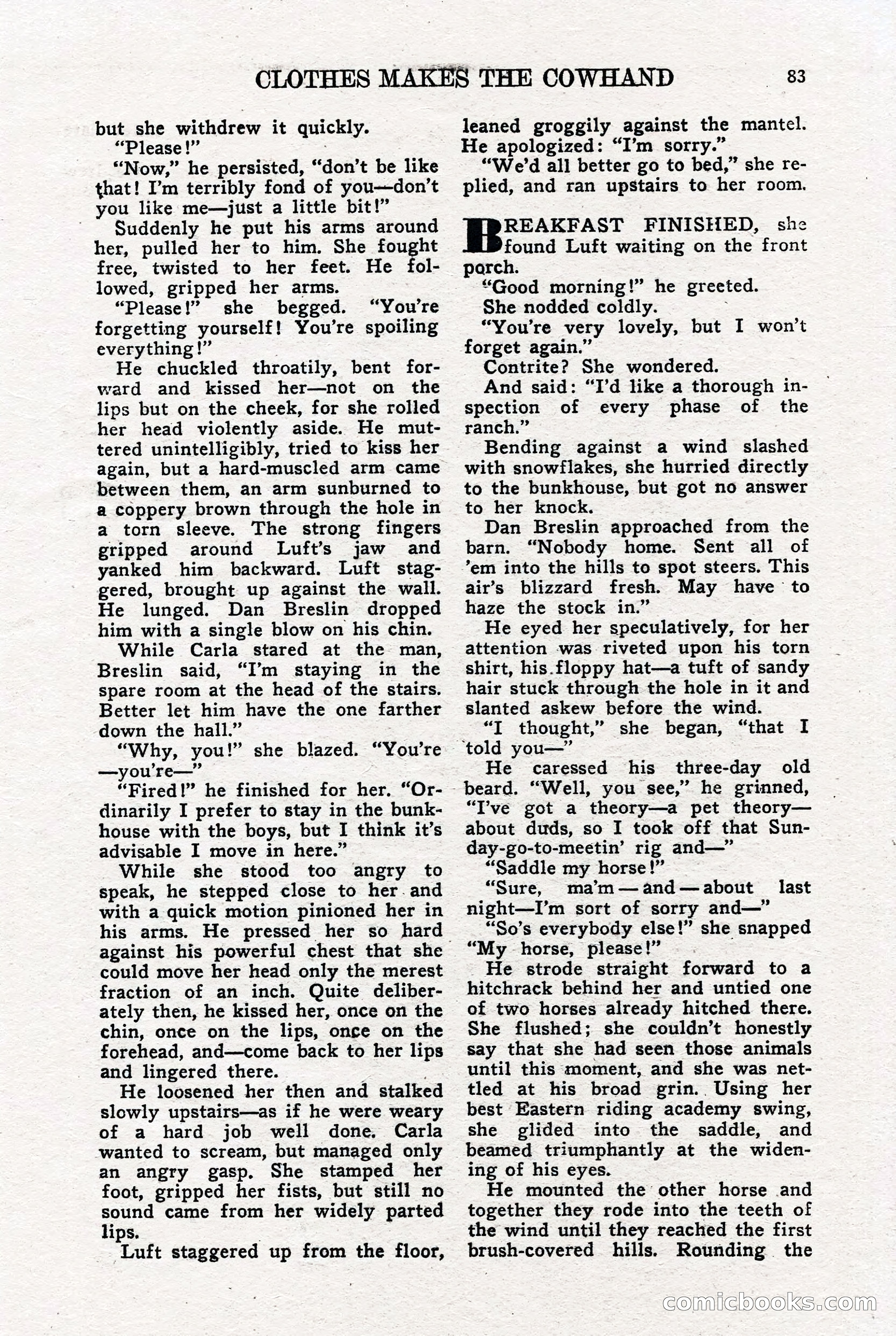 Real Western Romances, January 1950 — page 77 of 95