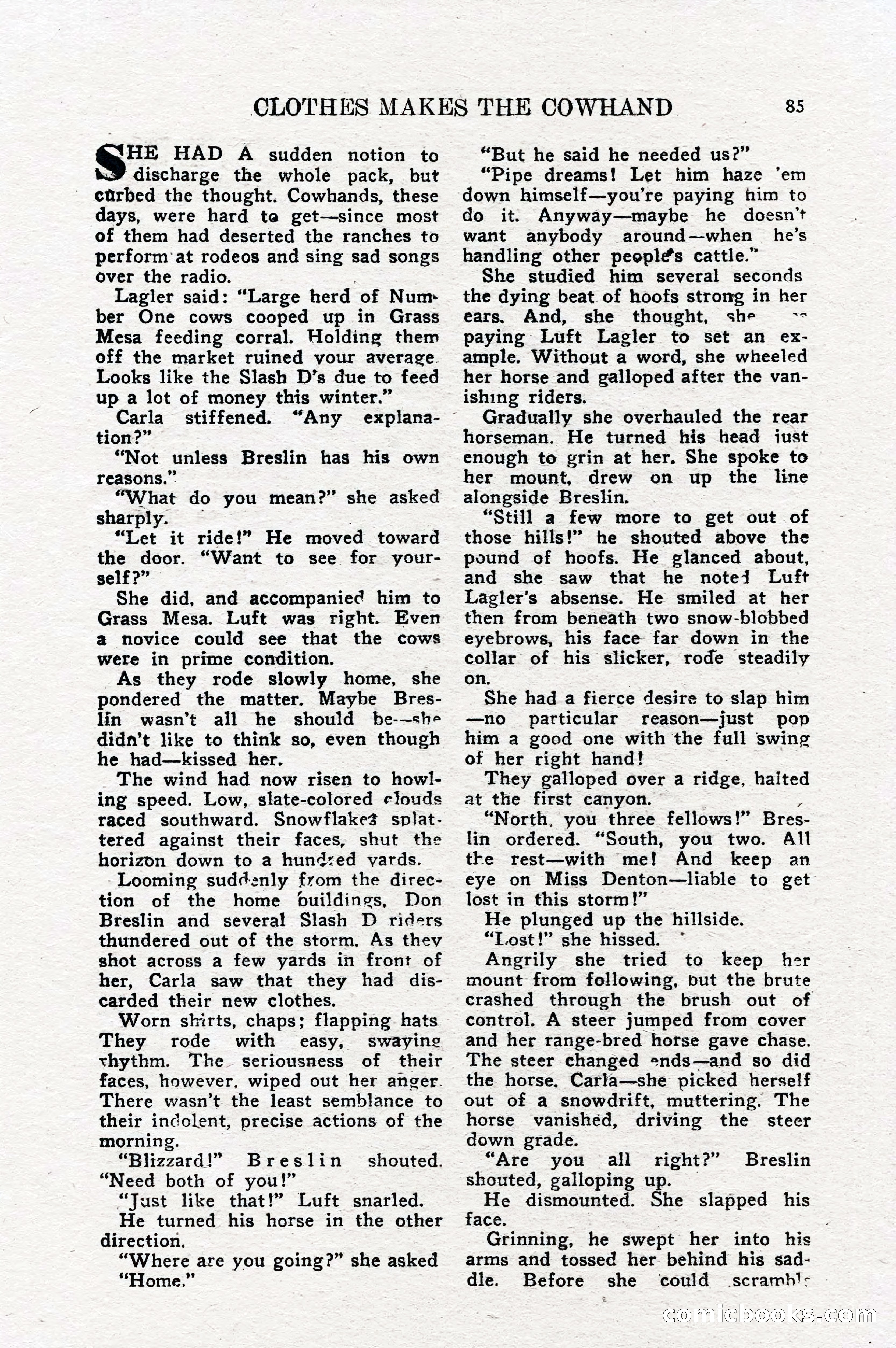 Real Western Romances, January 1950 — page 79 of 95