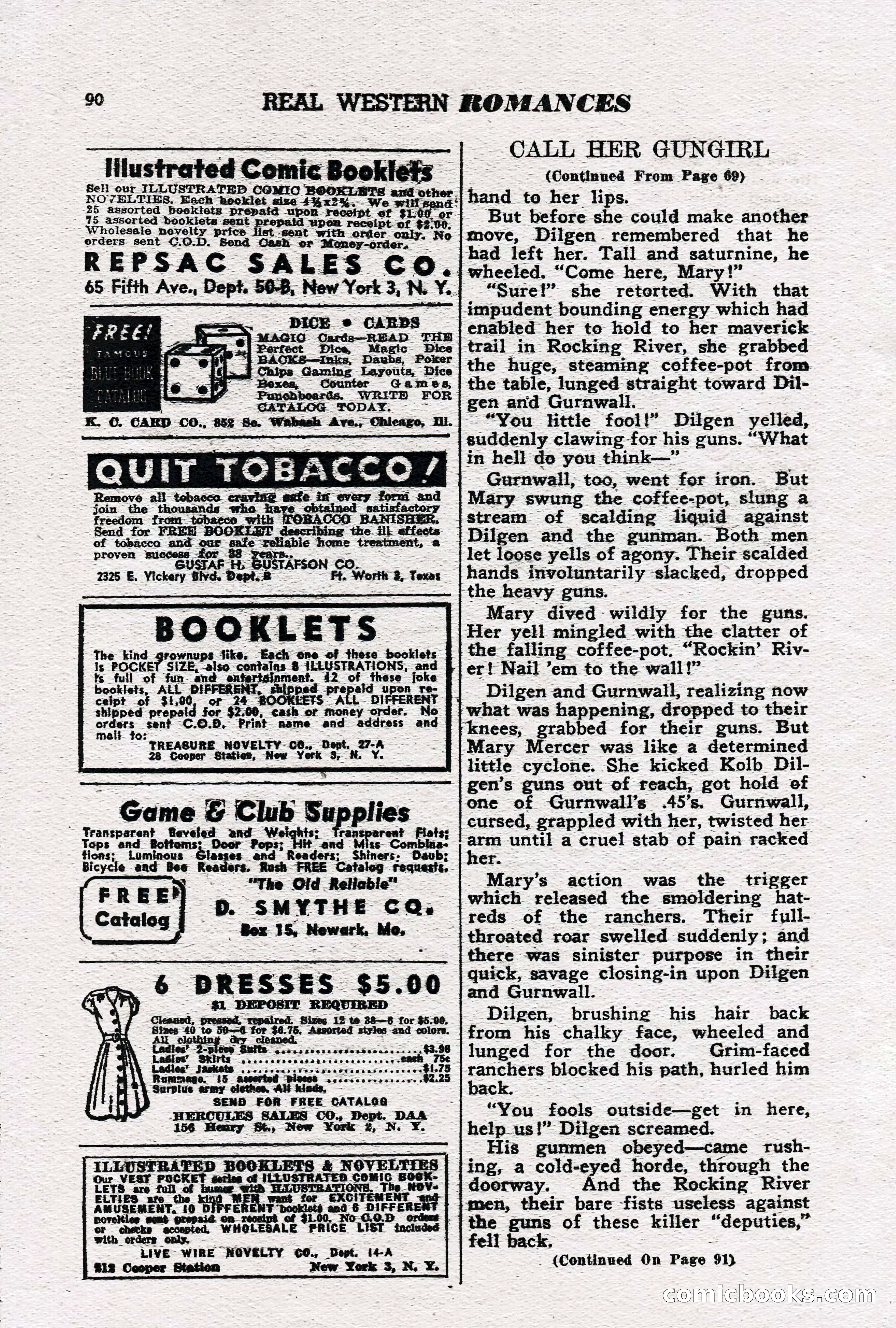 Real Western Romances, January 1950 — page 84 of 95