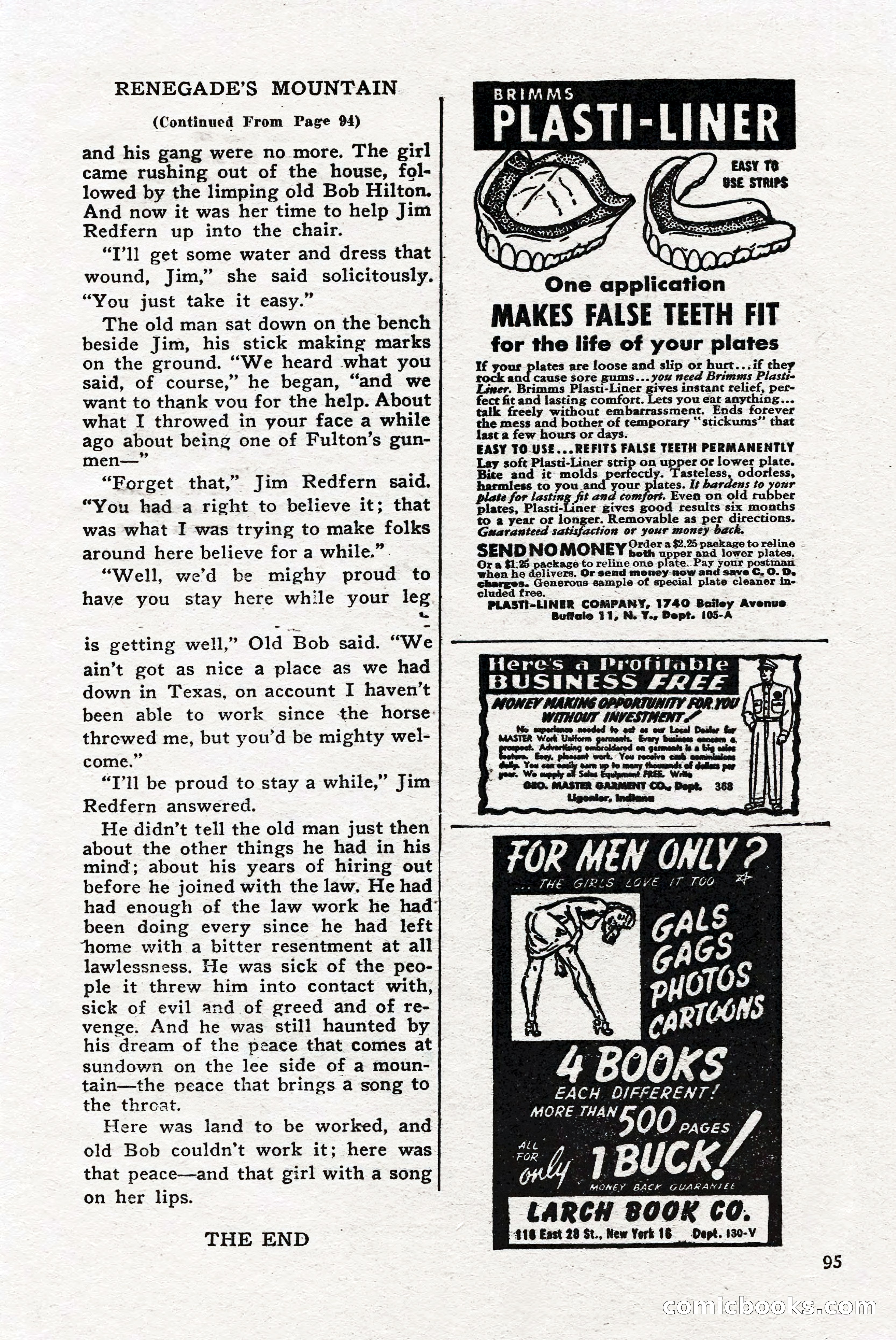 Real Western Romances, January 1950 — page 89 of 95