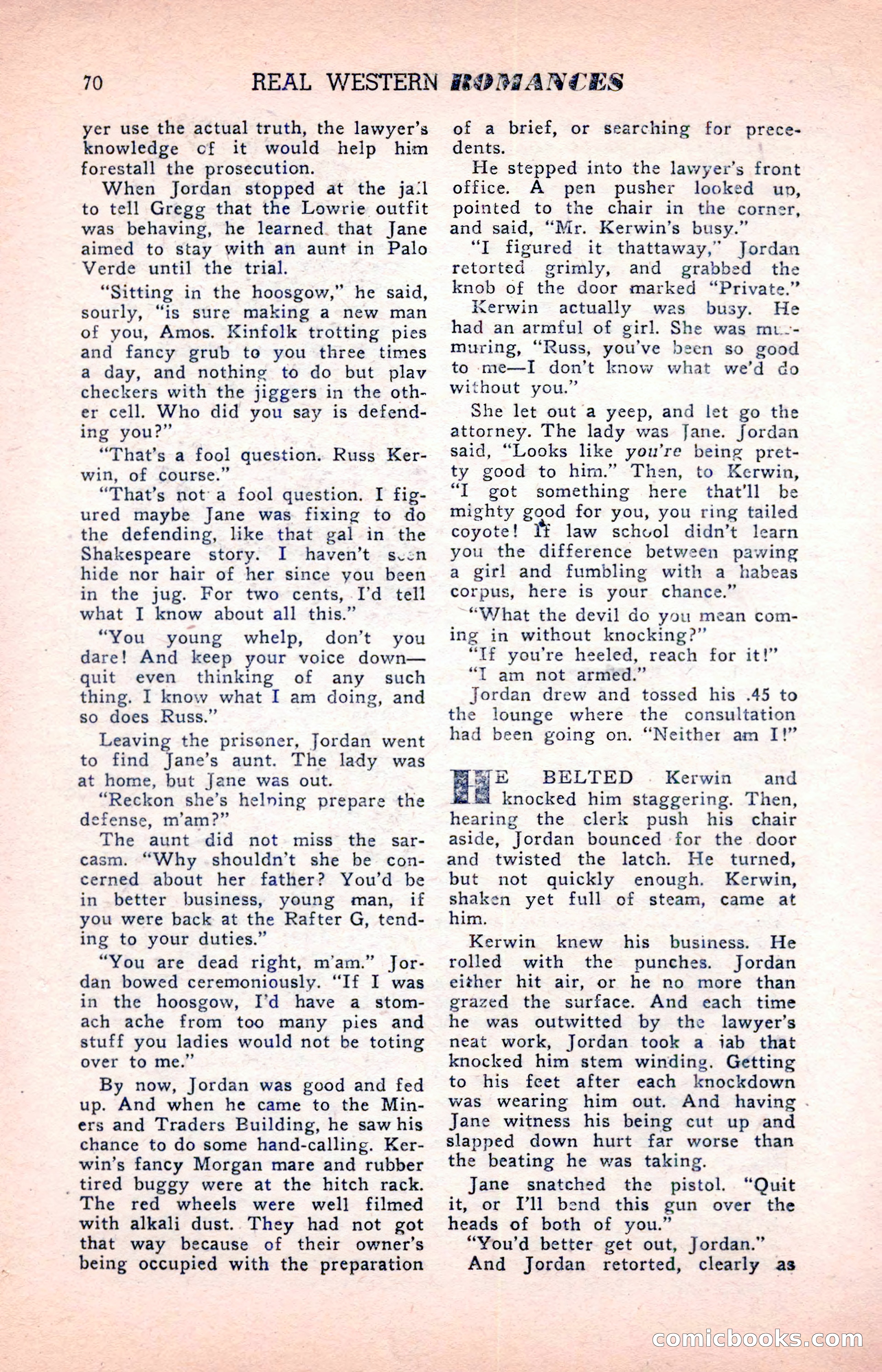 Real Western Romances — page 70 of 132