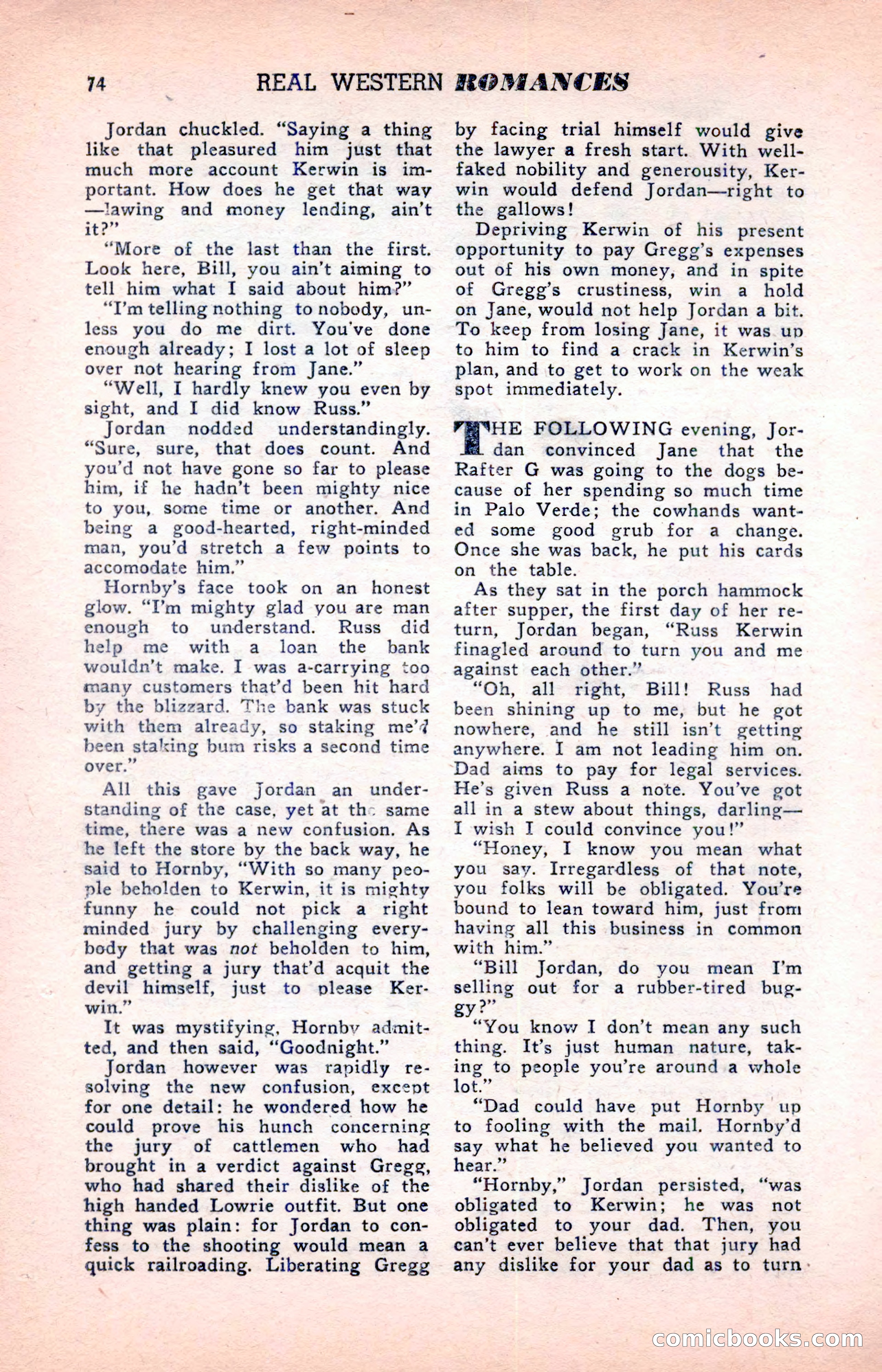 Real Western Romances — page 74 of 132
