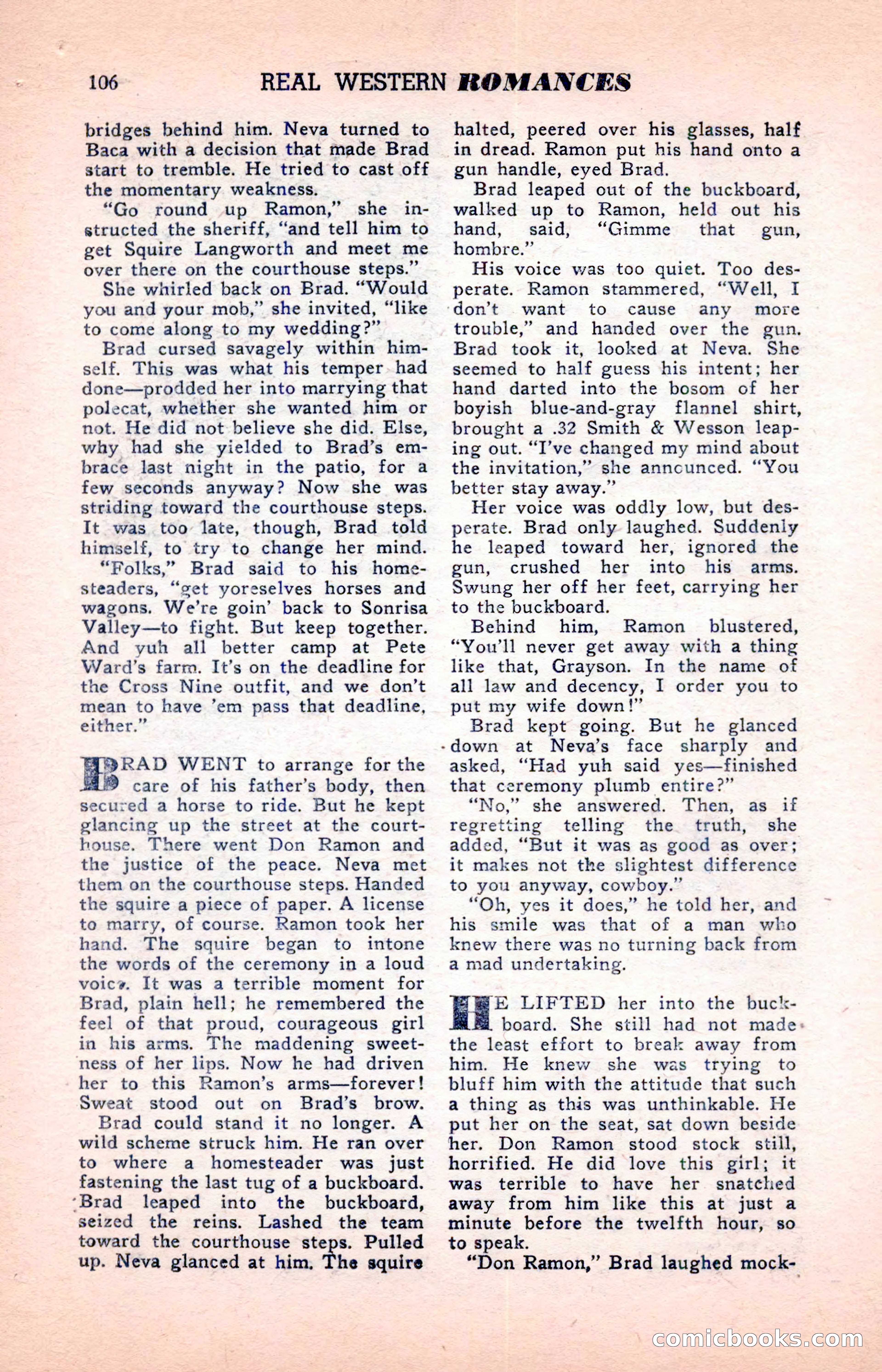 Real Western Romances — page 106 of 132
