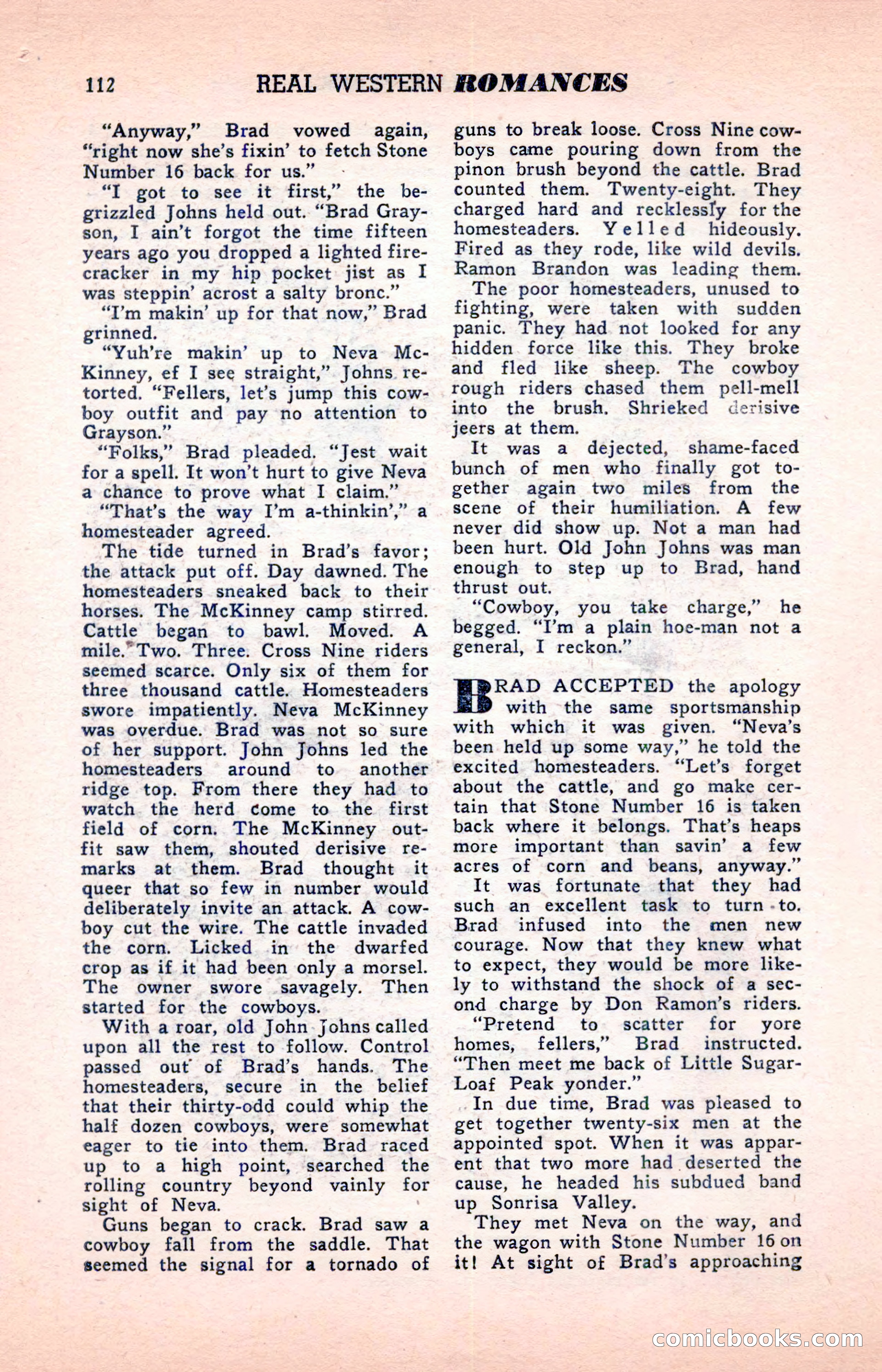 Real Western Romances — page 112 of 132