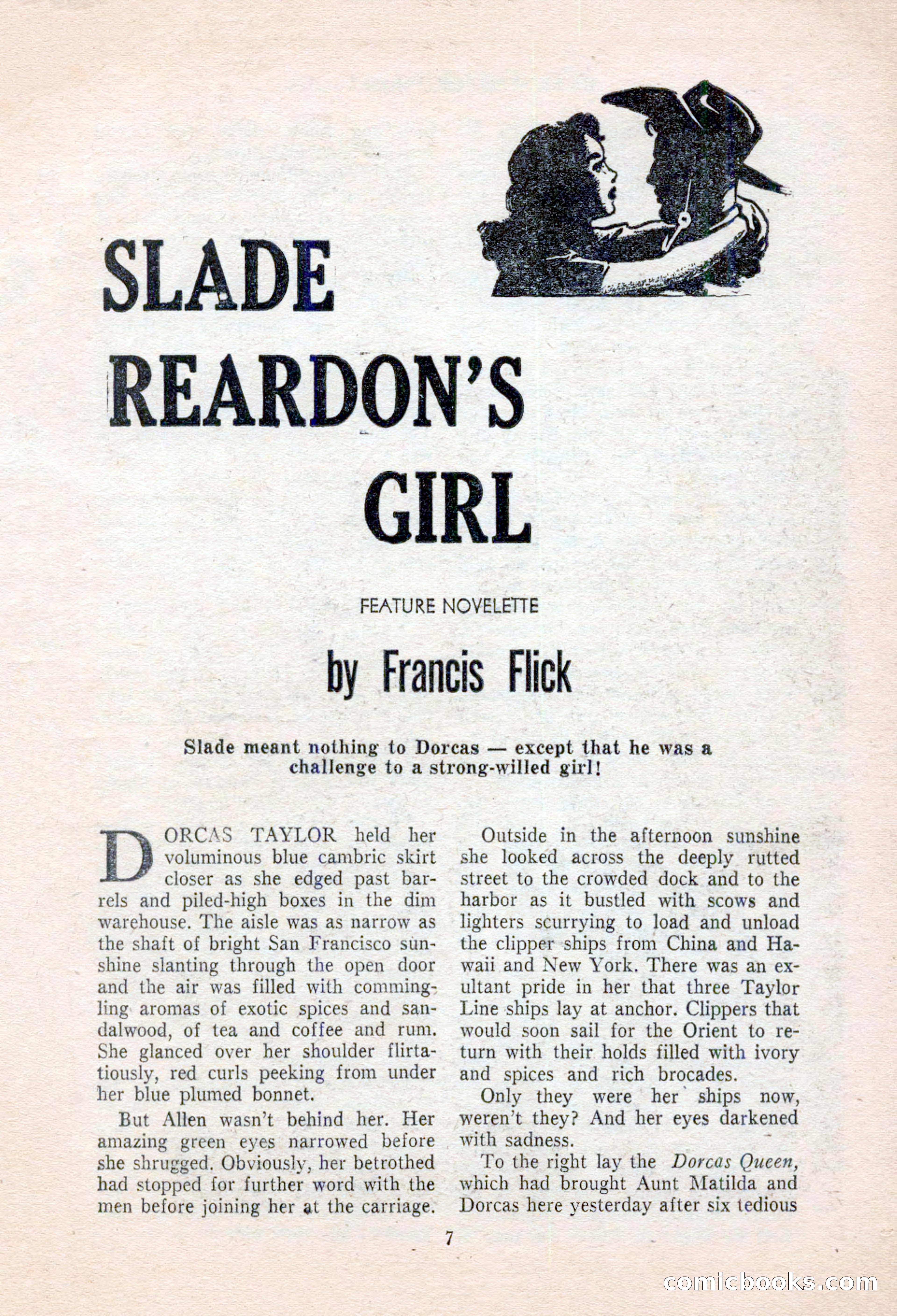 Real Western Romances, January 1955 — page 7 of 100