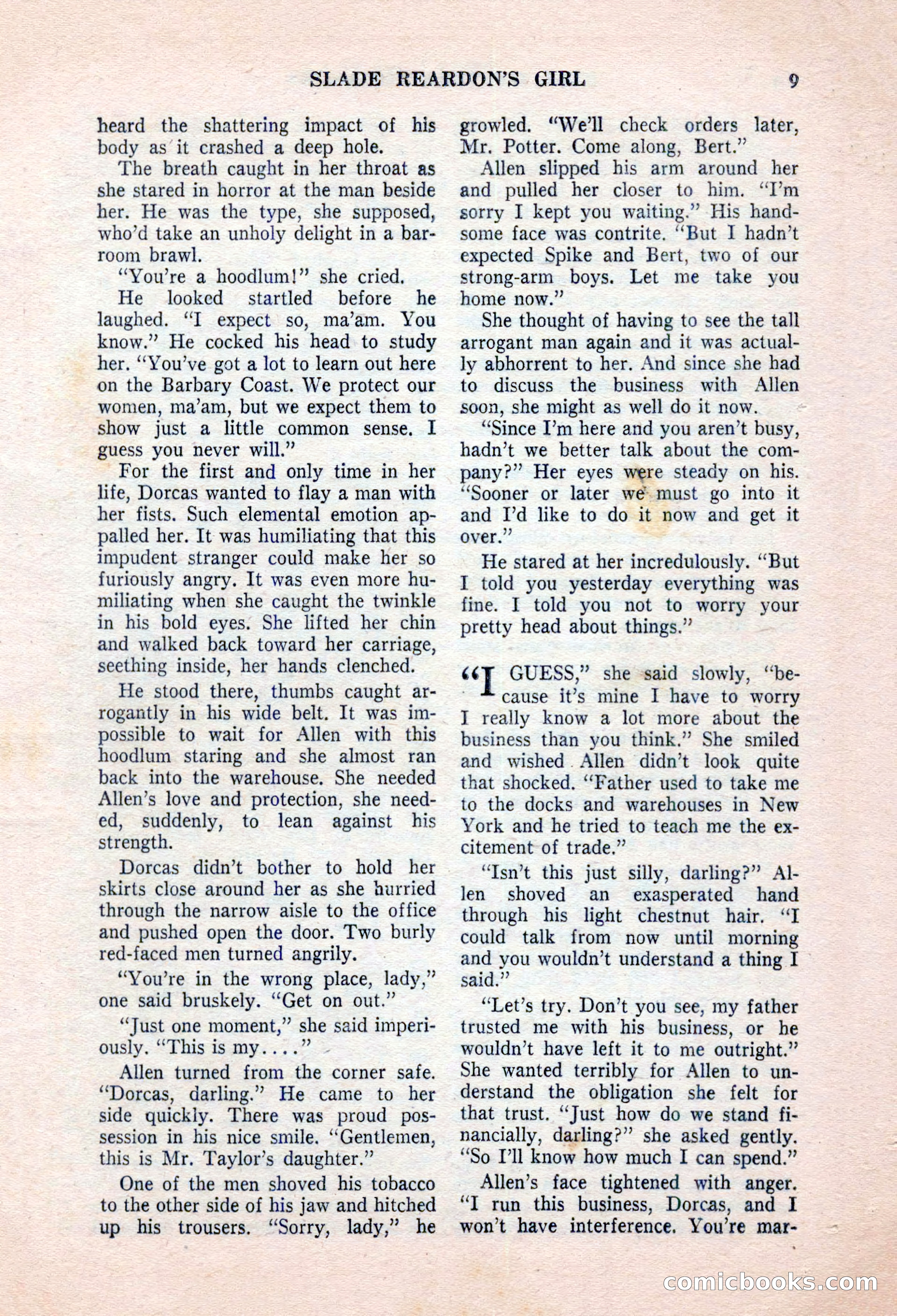 Real Western Romances, January 1955 — page 9 of 100