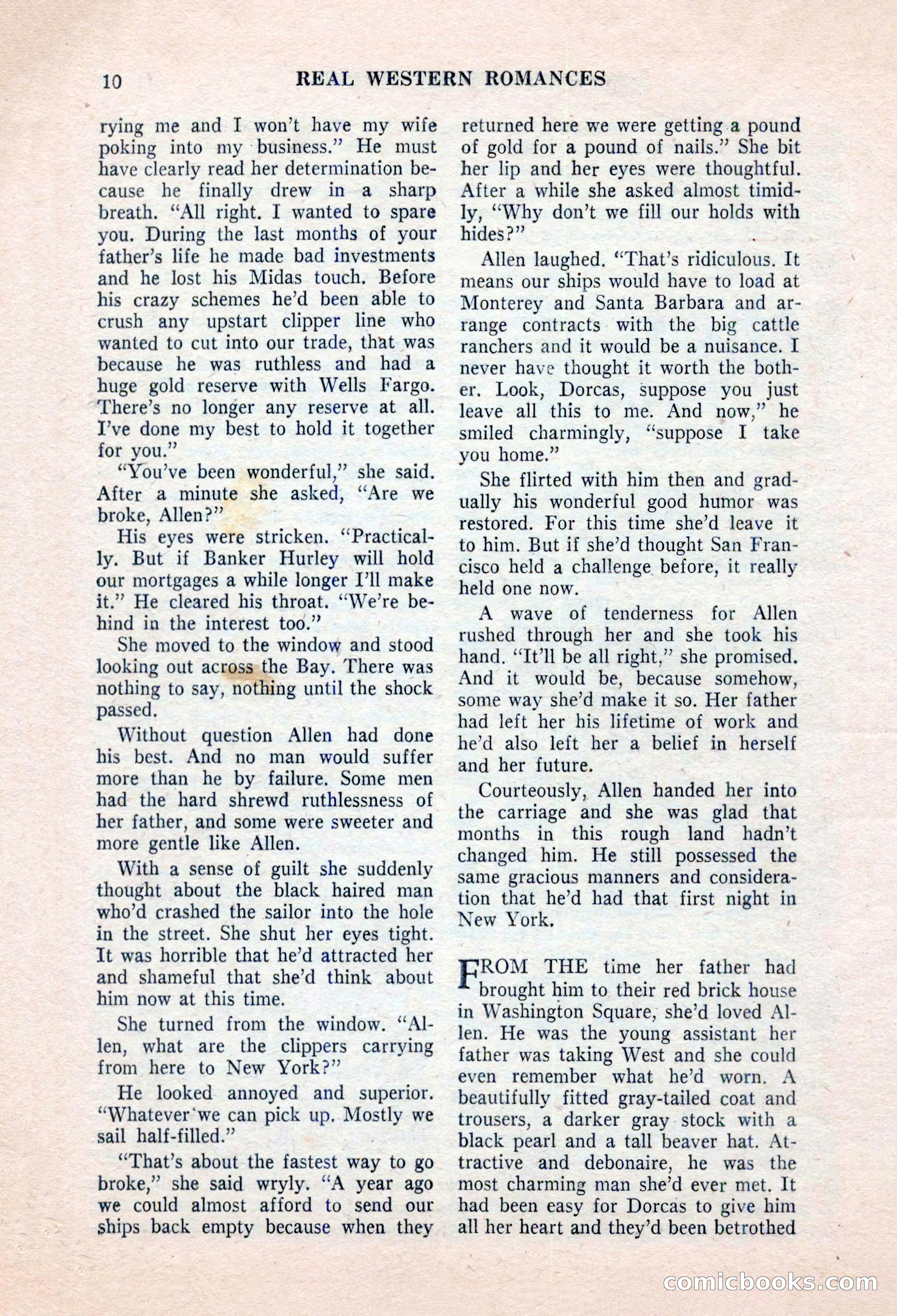Real Western Romances, January 1955 — page 10 of 100