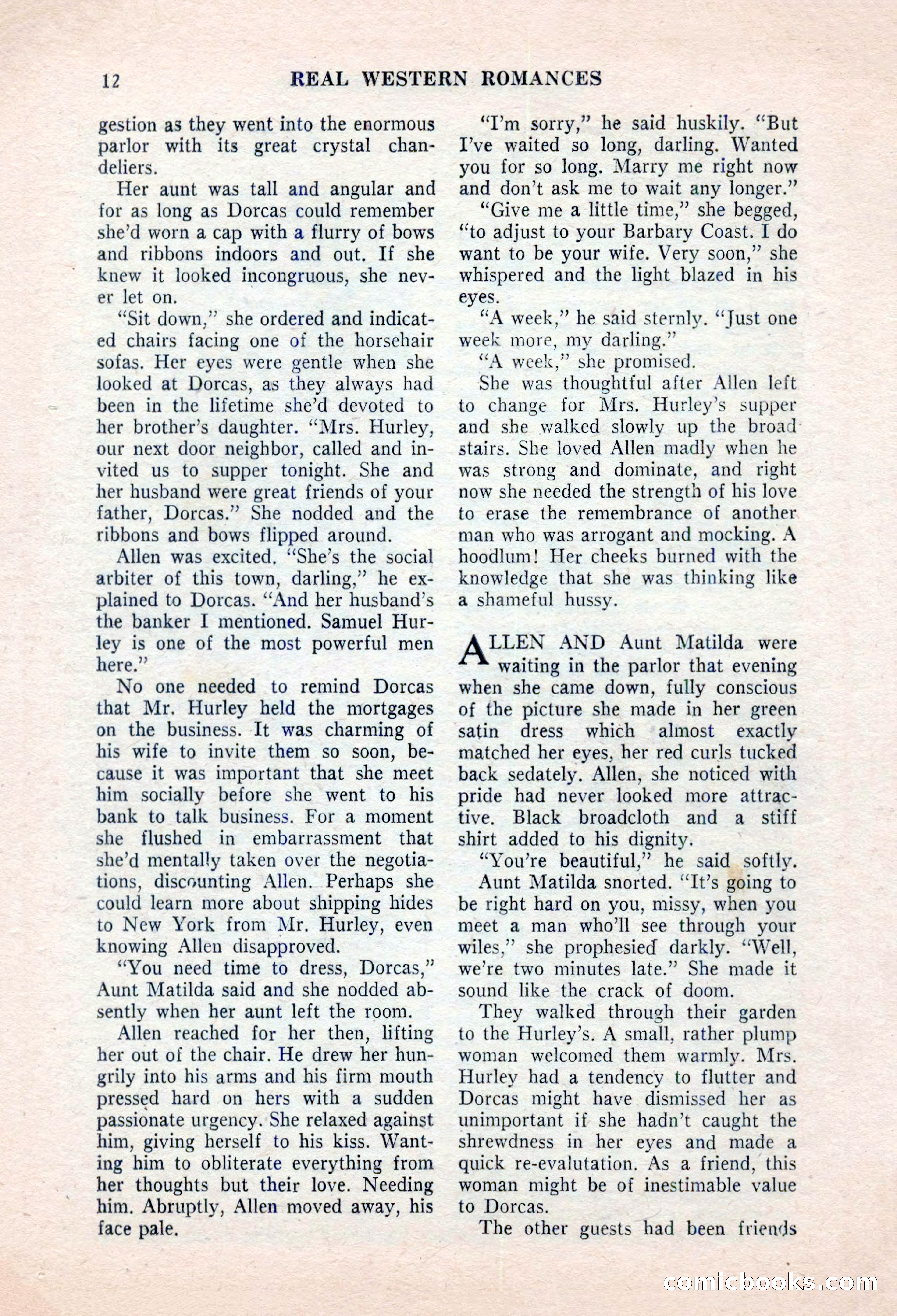 Real Western Romances, January 1955 — page 12 of 100