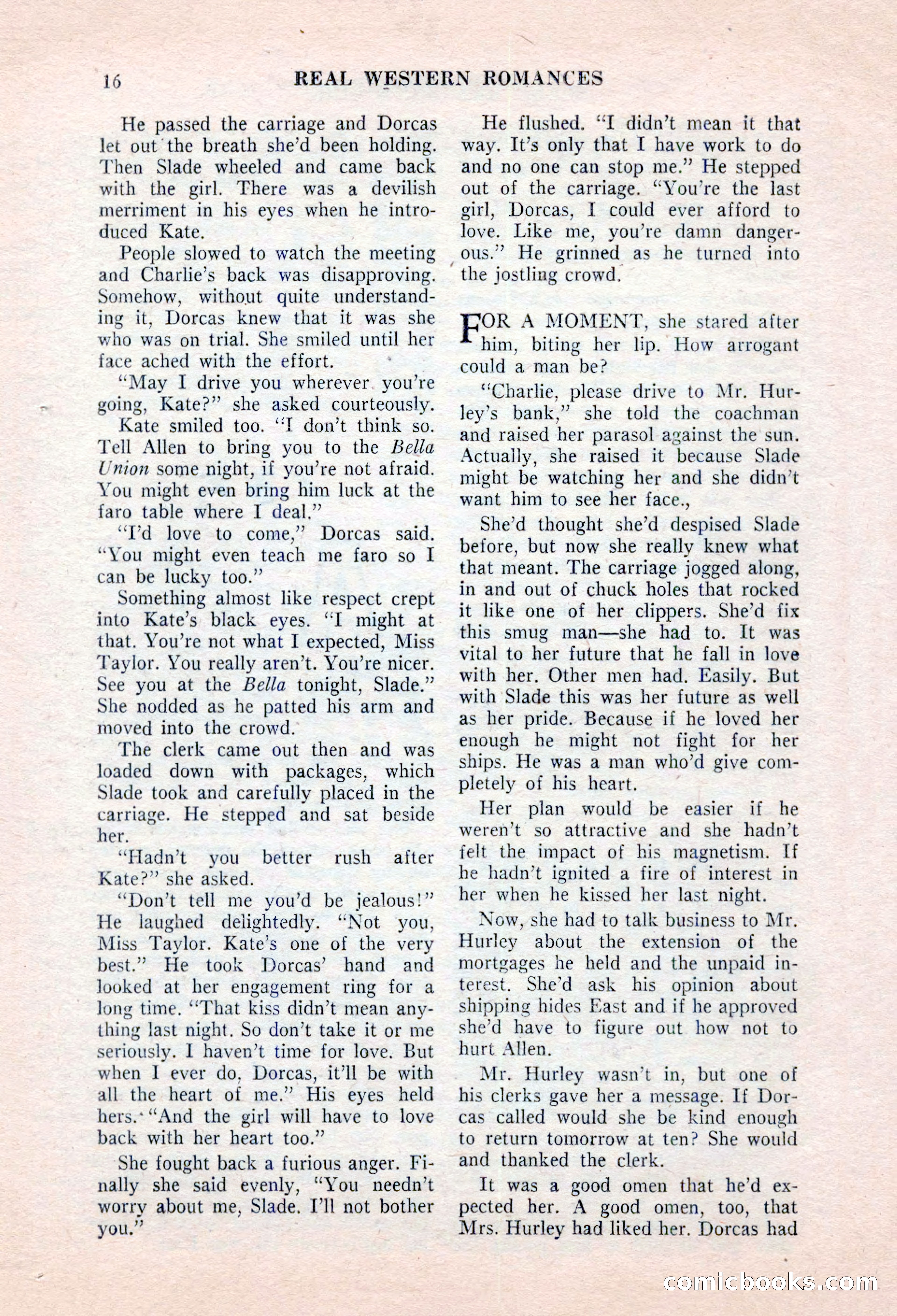 Real Western Romances, January 1955 — page 16 of 100