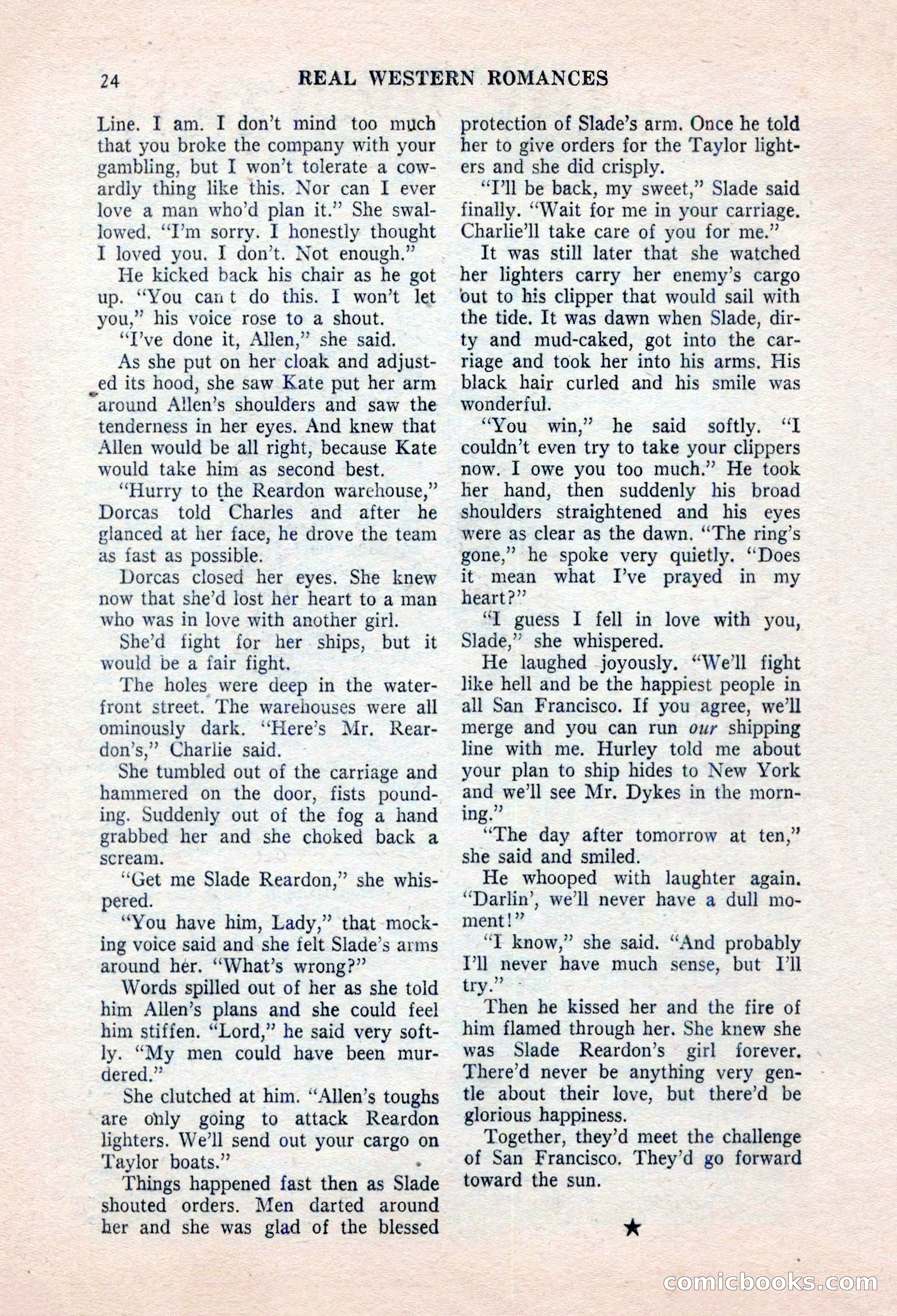 Real Western Romances, January 1955 — page 24 of 100