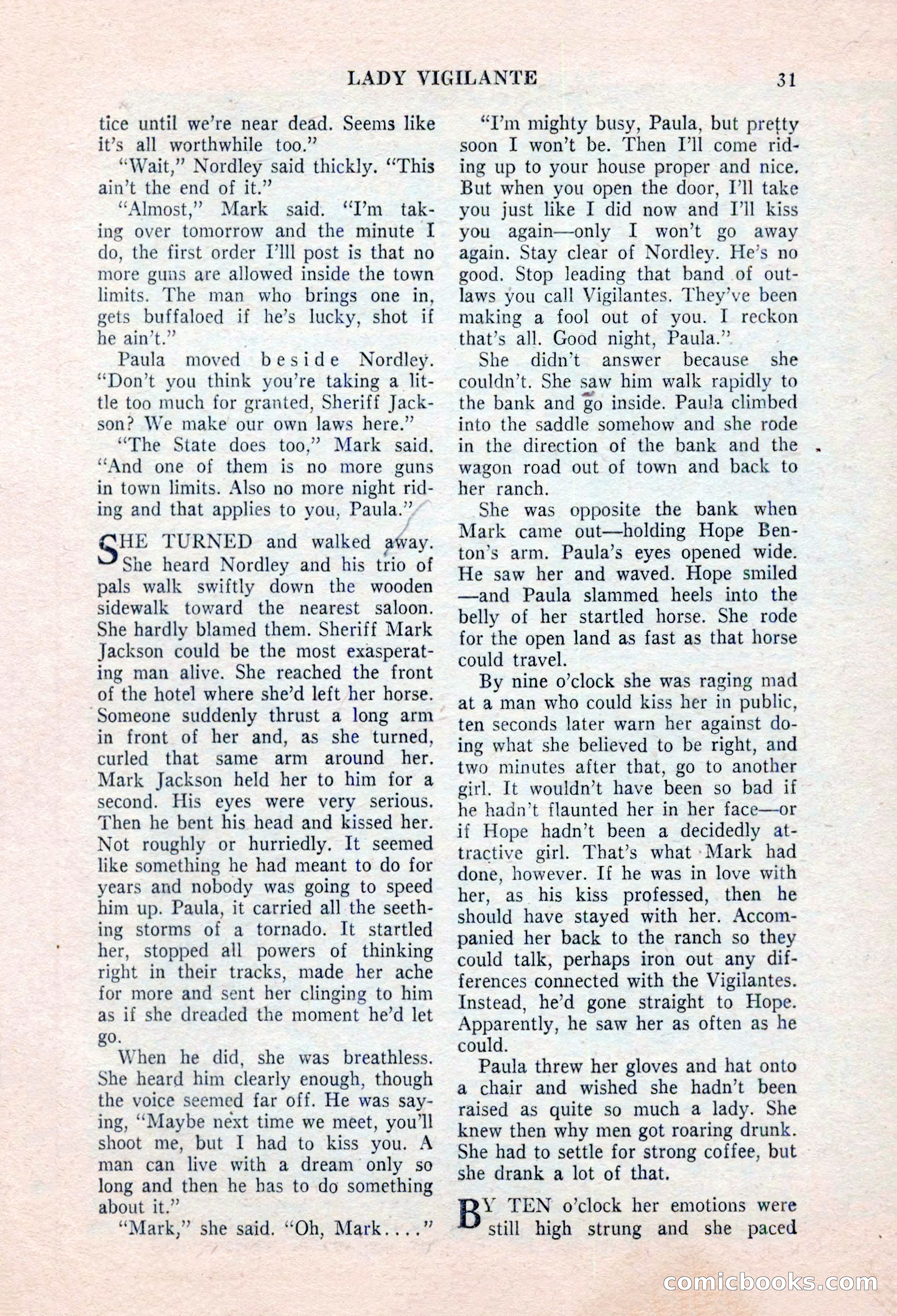 Real Western Romances, January 1955 — page 31 of 100