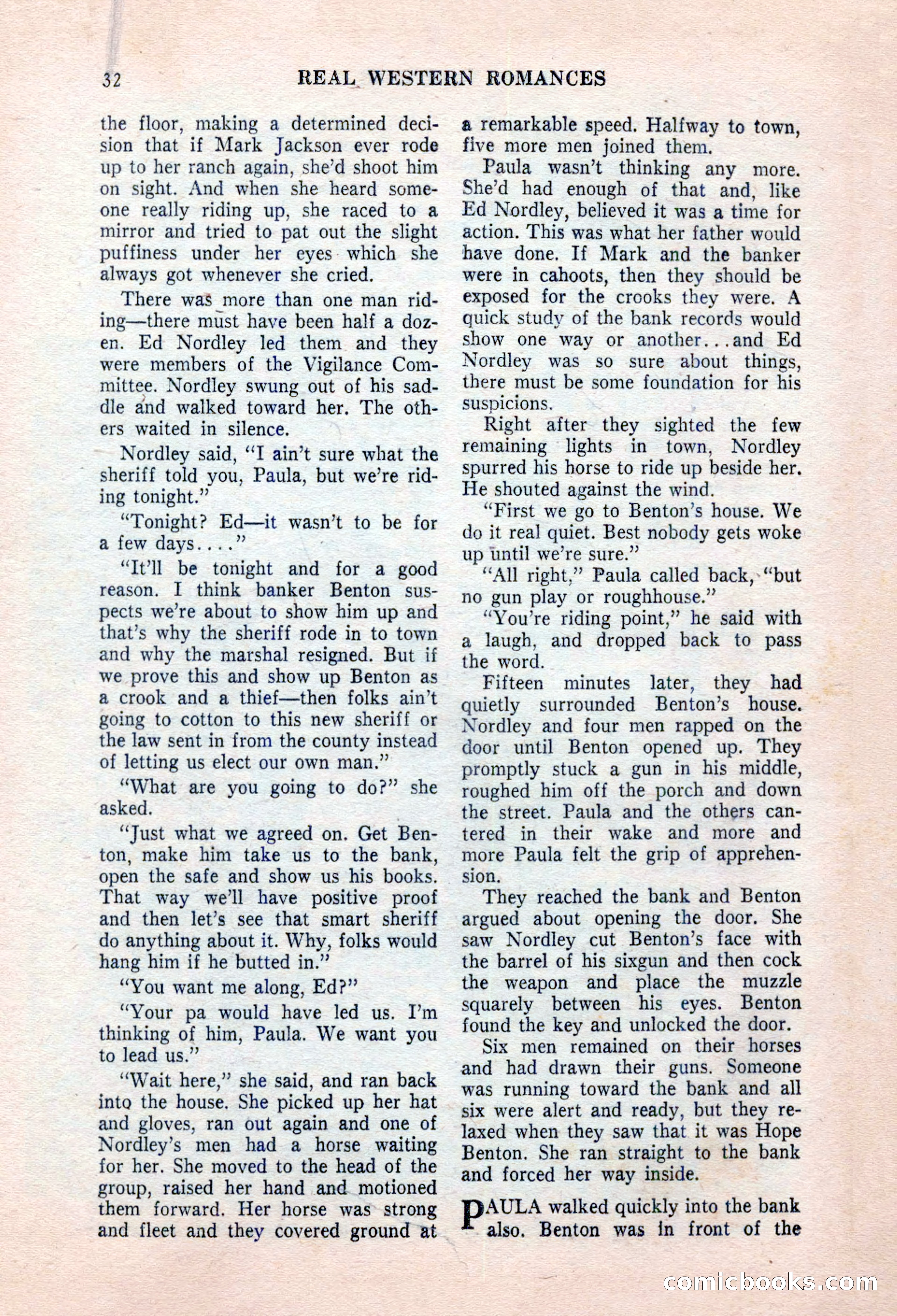 Real Western Romances, January 1955 — page 32 of 100