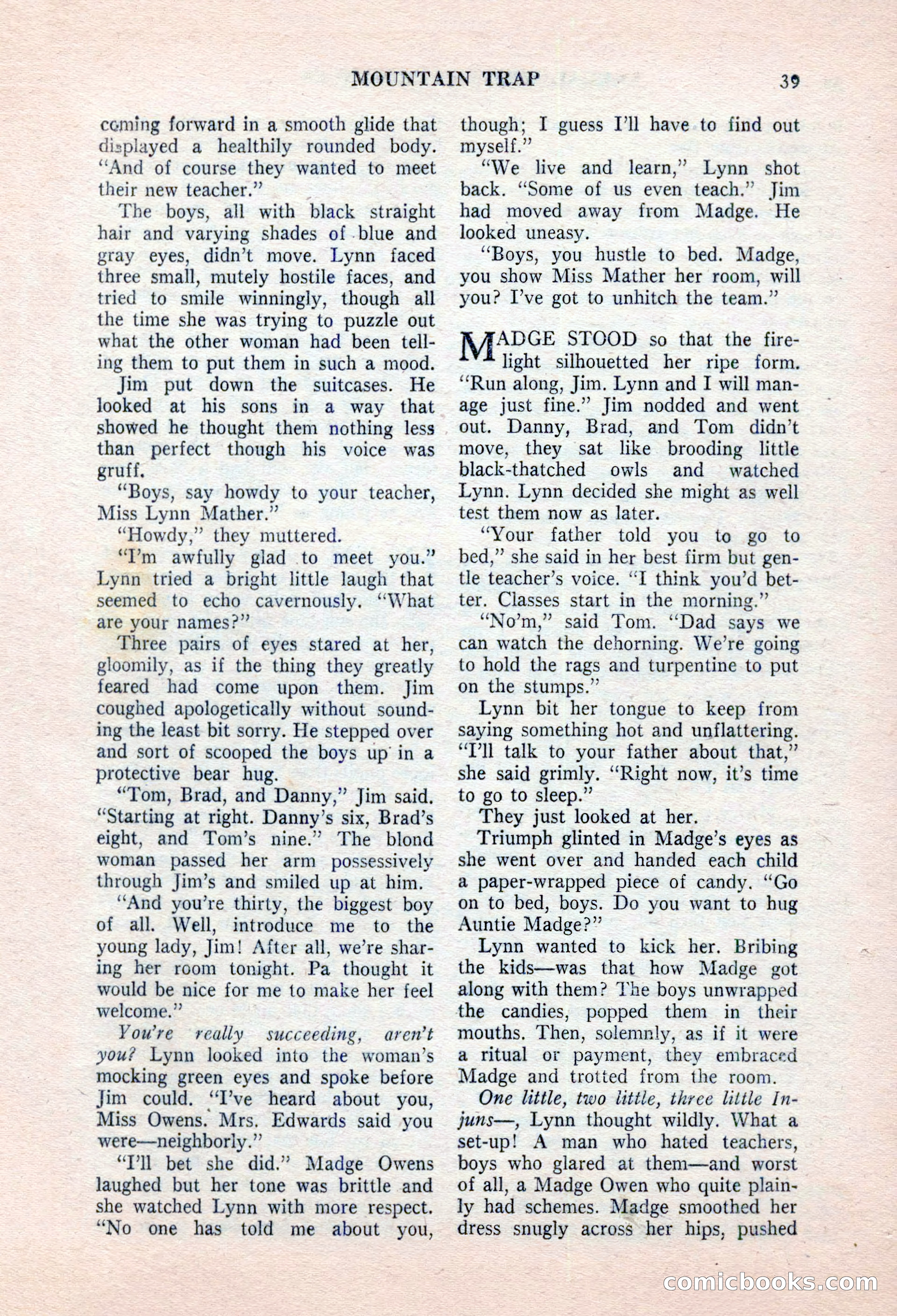 Real Western Romances, January 1955 — page 39 of 100