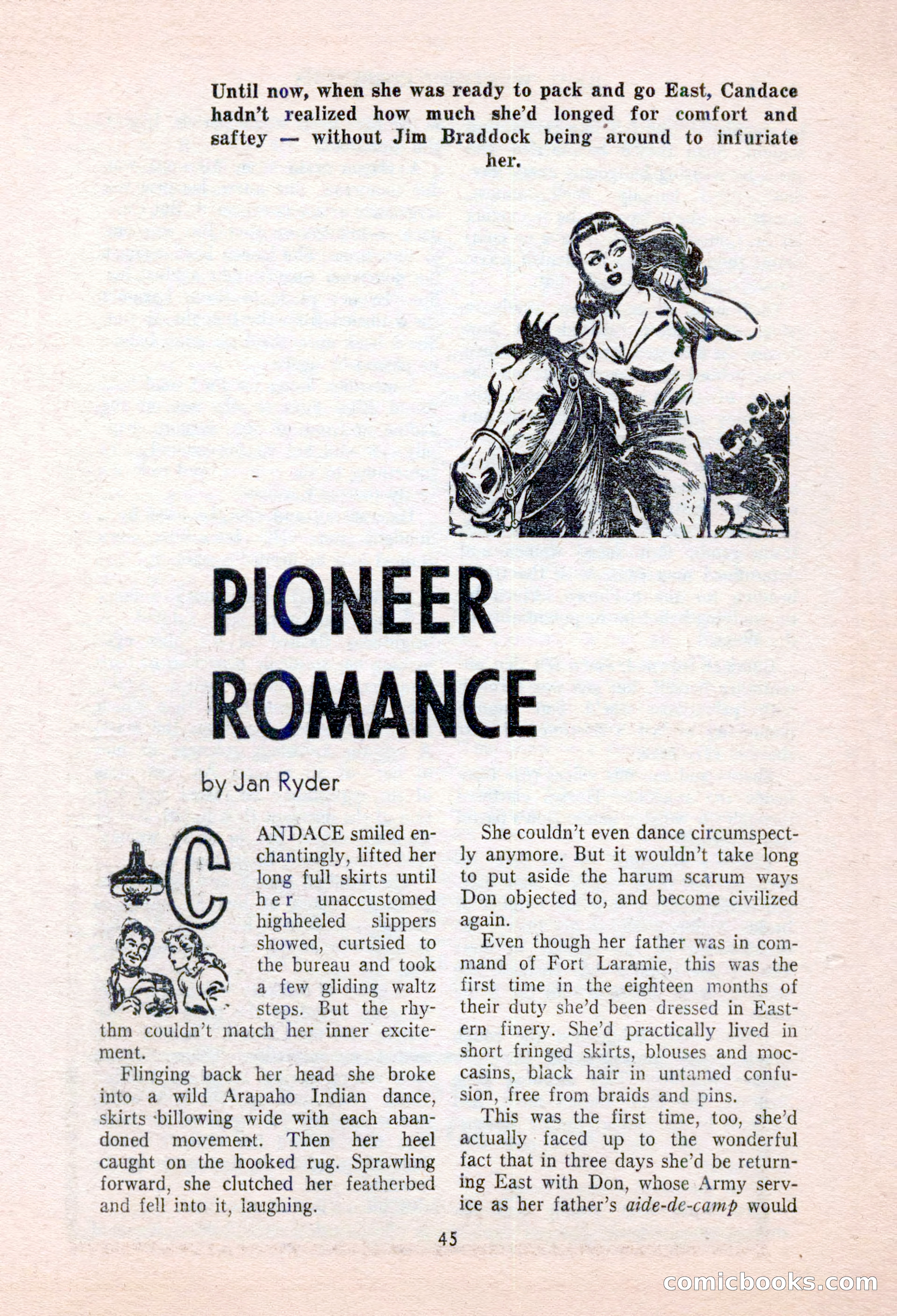 Real Western Romances, January 1955 — page 45 of 100