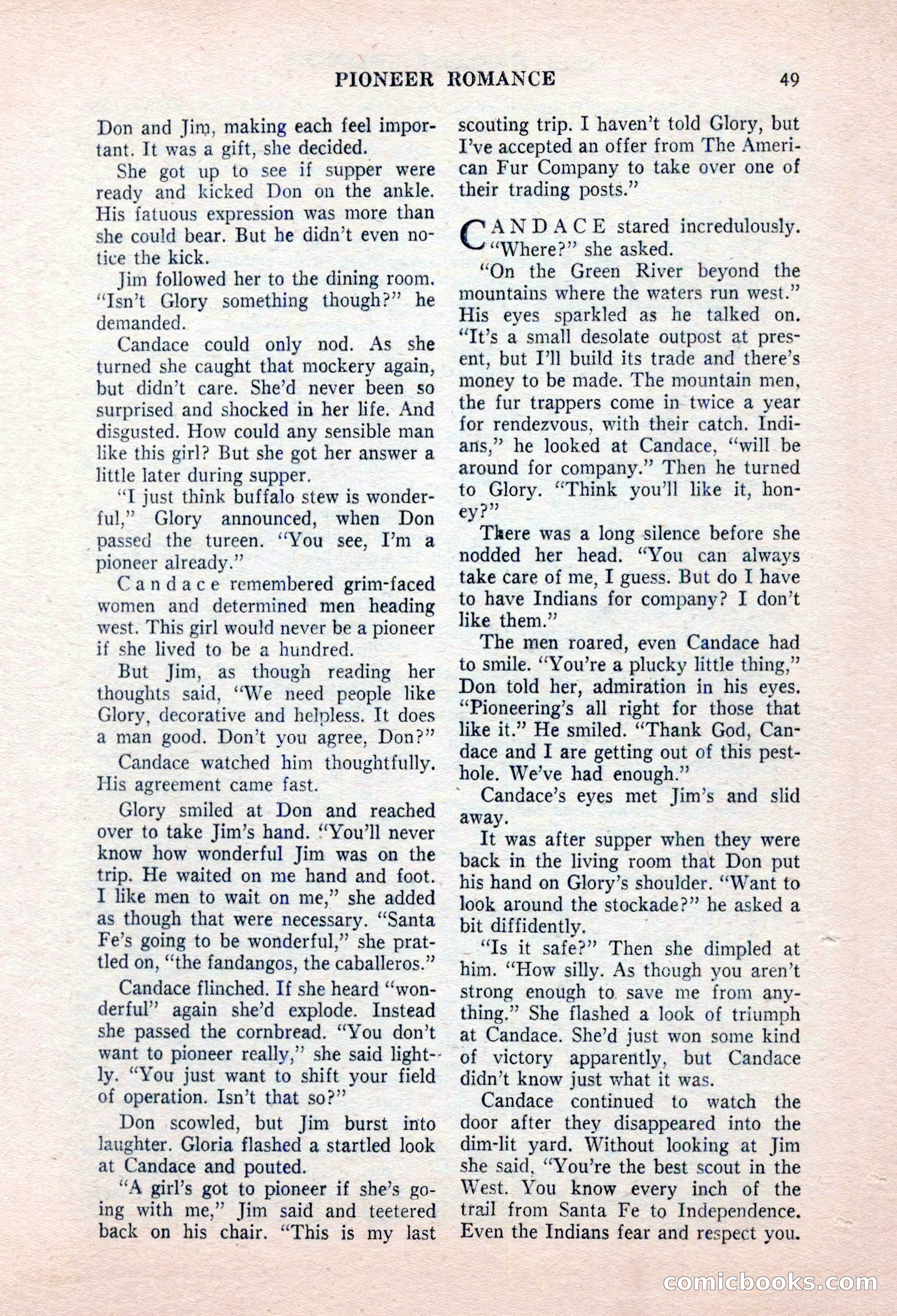 Real Western Romances, January 1955 — page 49 of 100