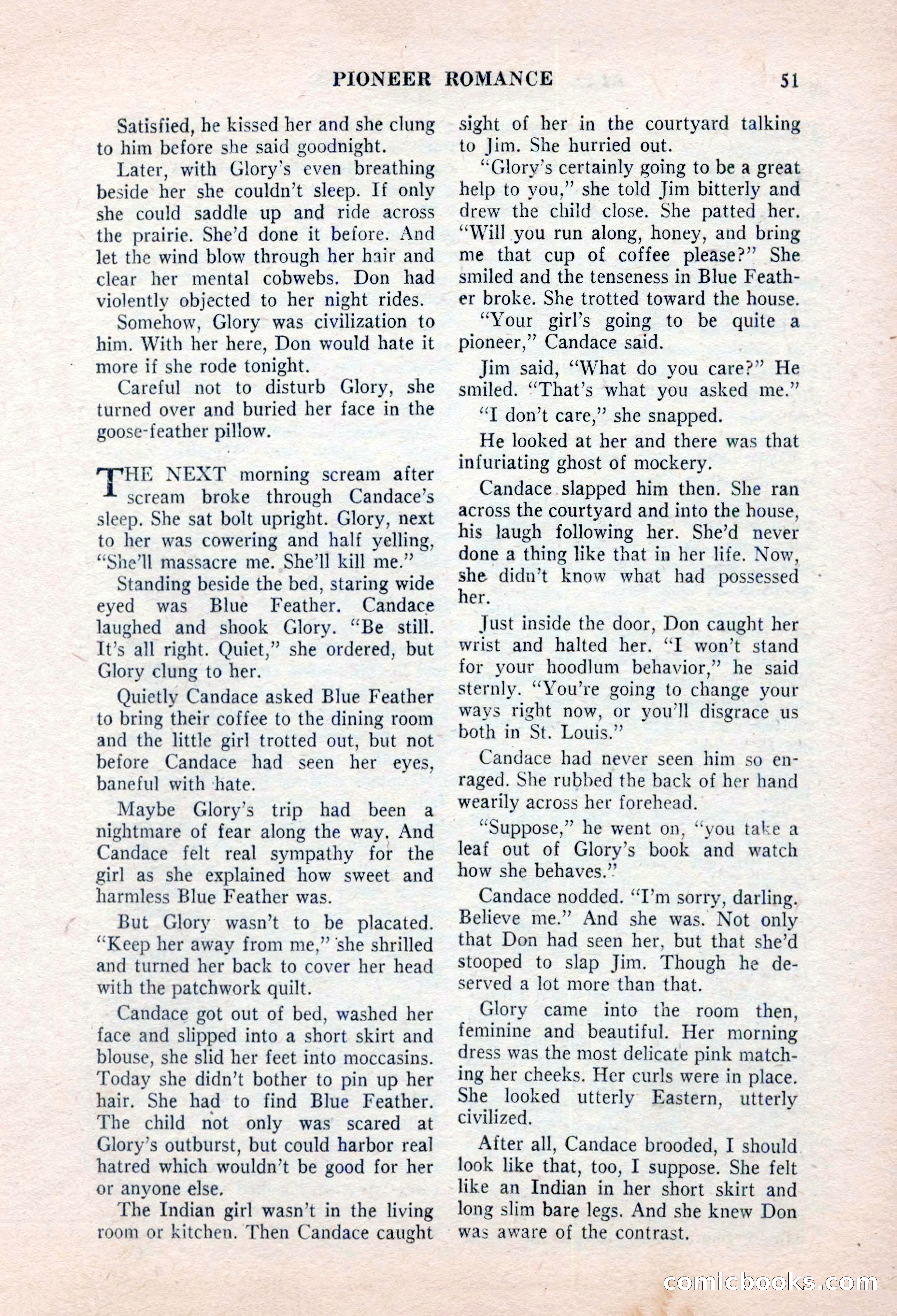 Real Western Romances, January 1955 — page 51 of 100