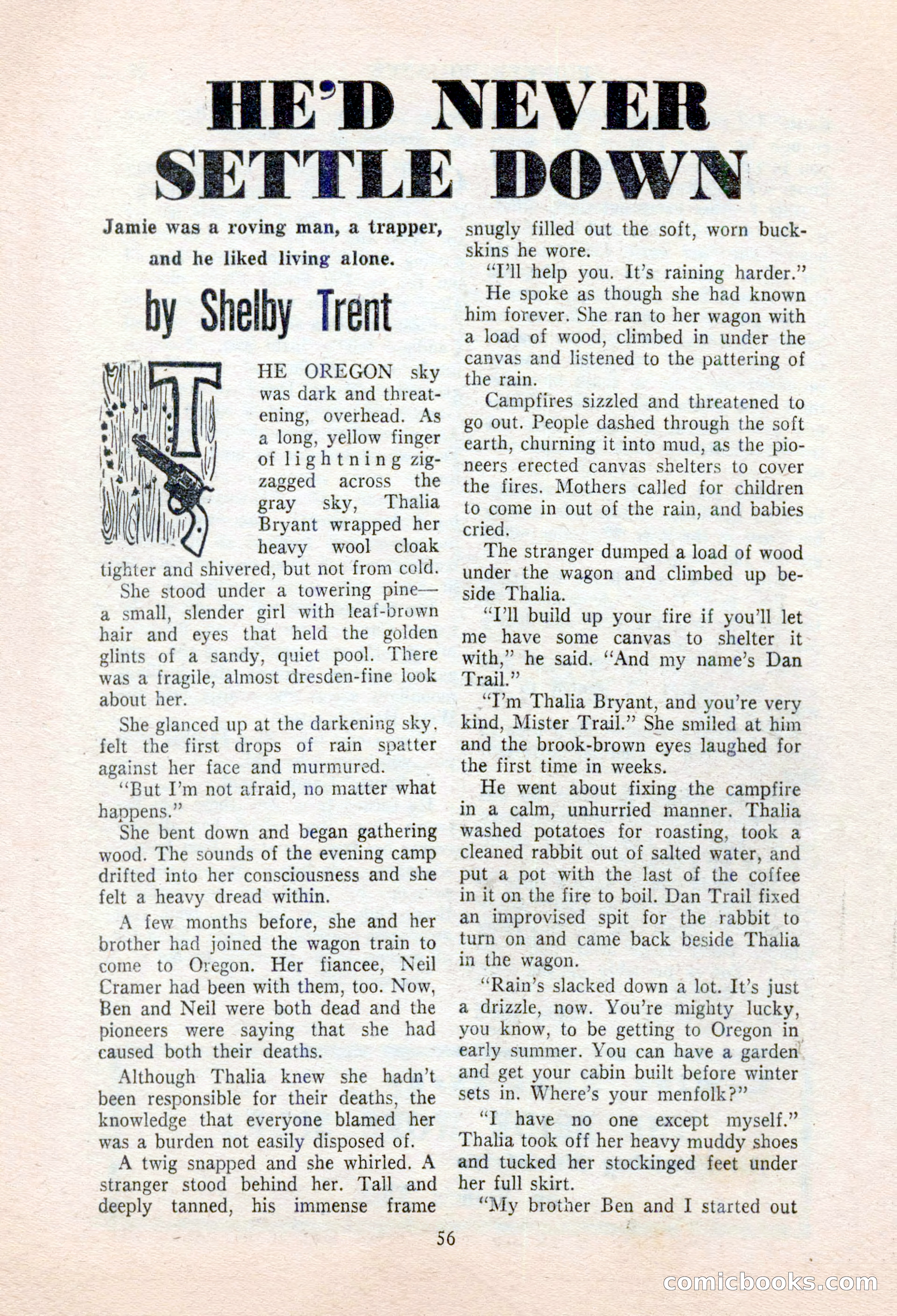 Real Western Romances, January 1955 — page 56 of 100