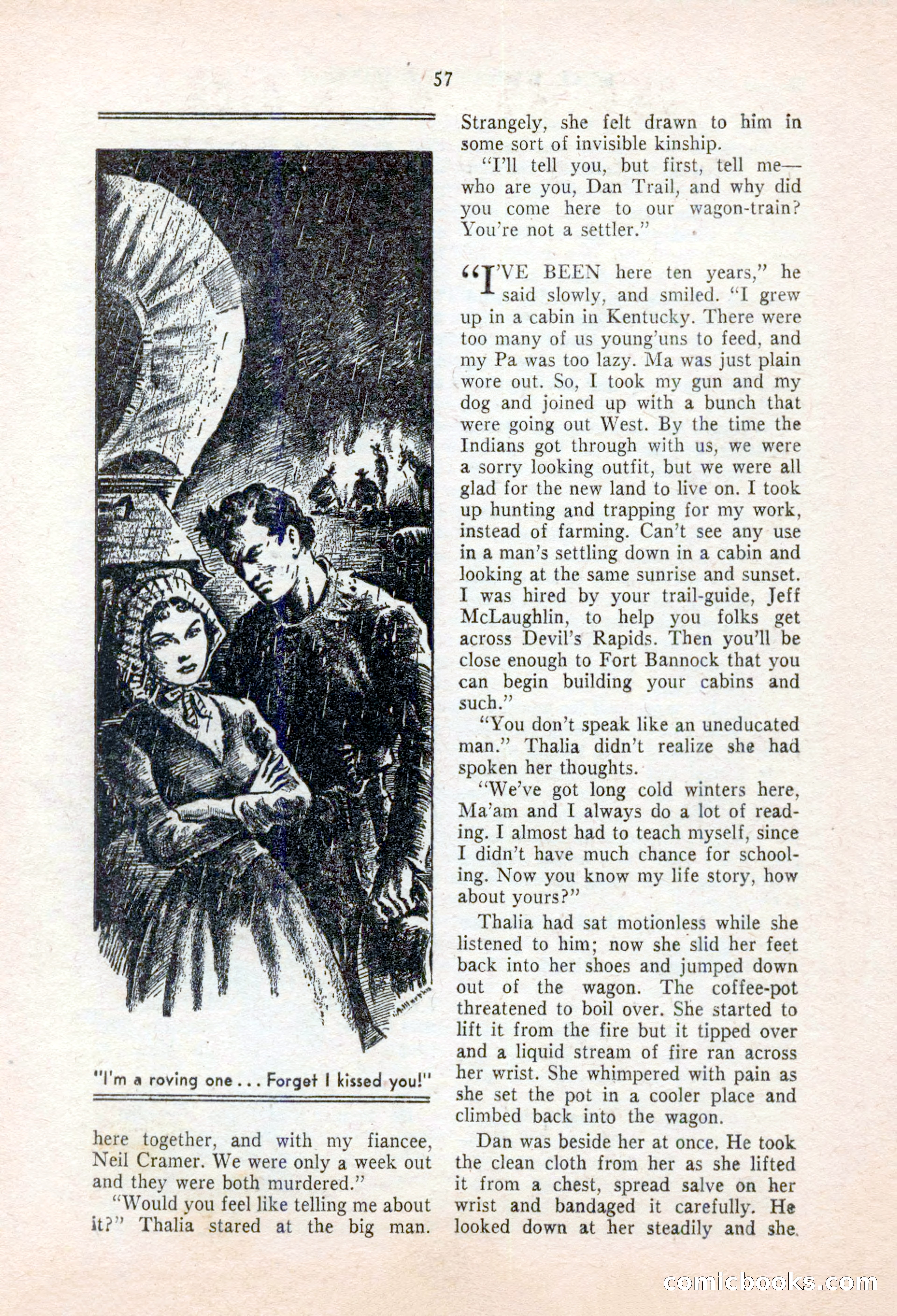 Real Western Romances, January 1955 — page 57 of 100