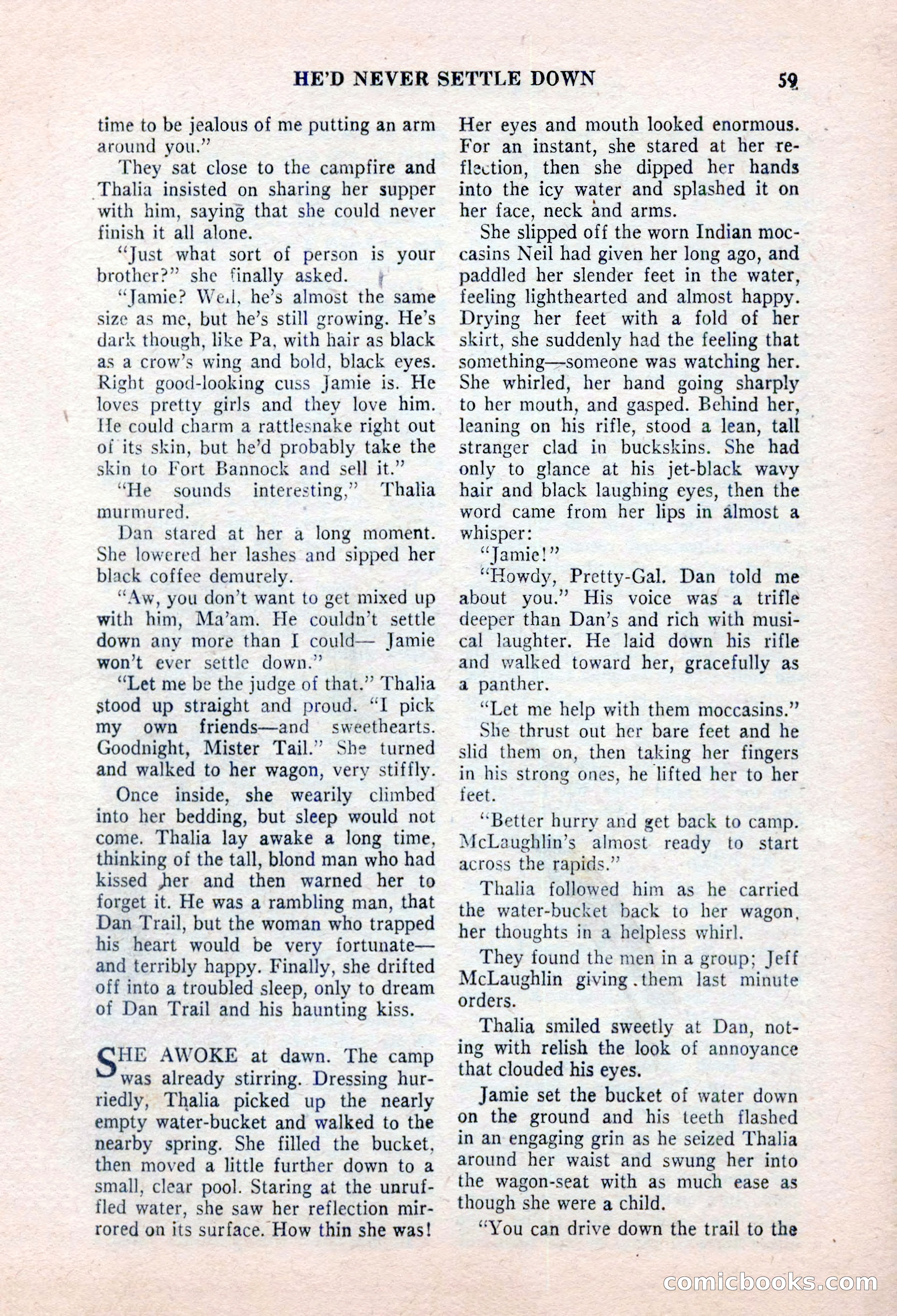Real Western Romances, January 1955 — page 59 of 100